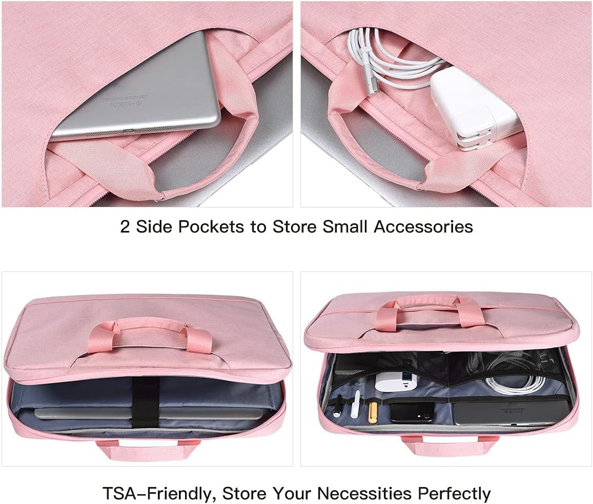 Pink Laptop Sleeve Bag for 11.6-12.9 Inch Macbook Neo 13 A18 Pro, iPad Pro