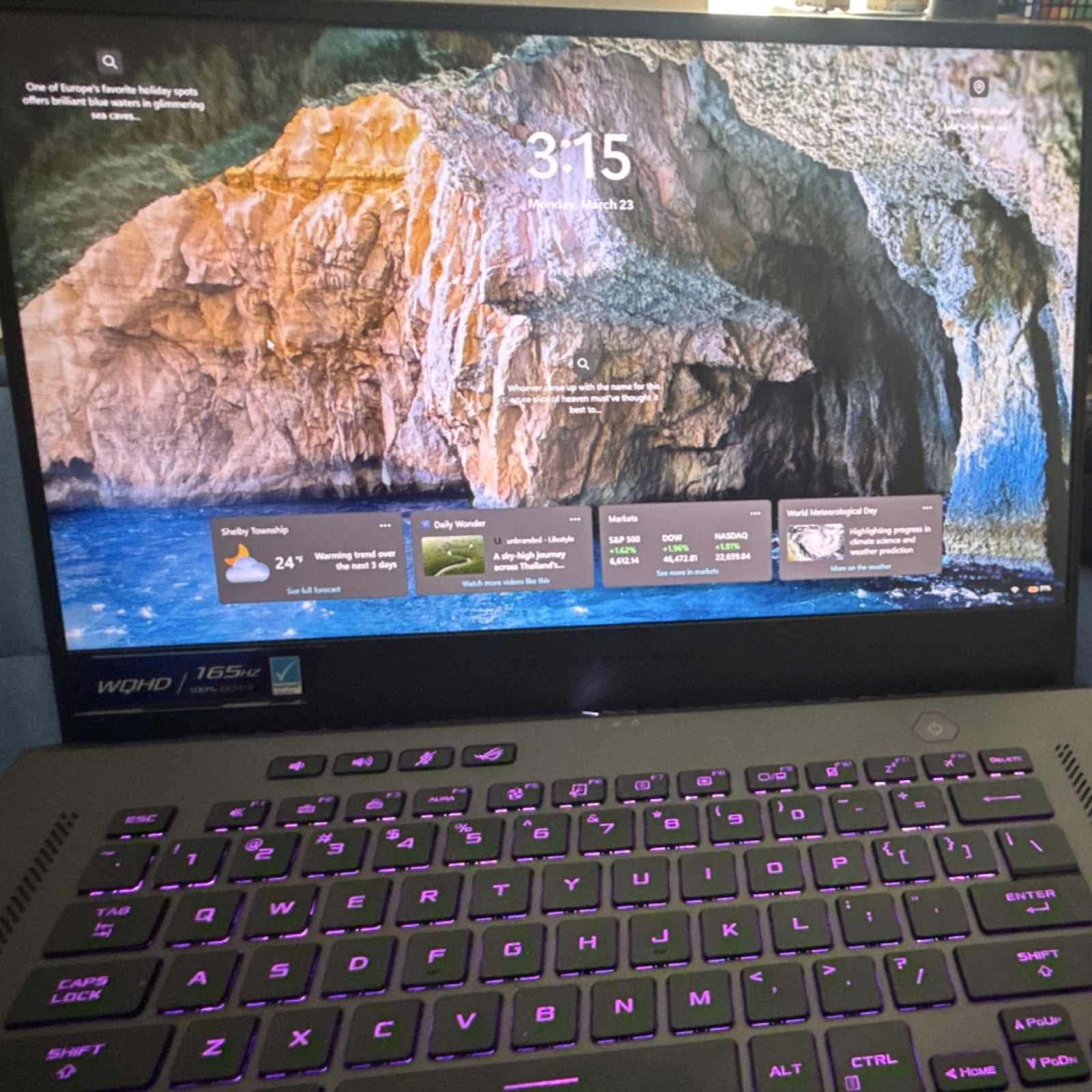 ASUS ROG GA503Q Gaming Laptop 15.6″ WQHD 165Hz Windows 11 & Accessories