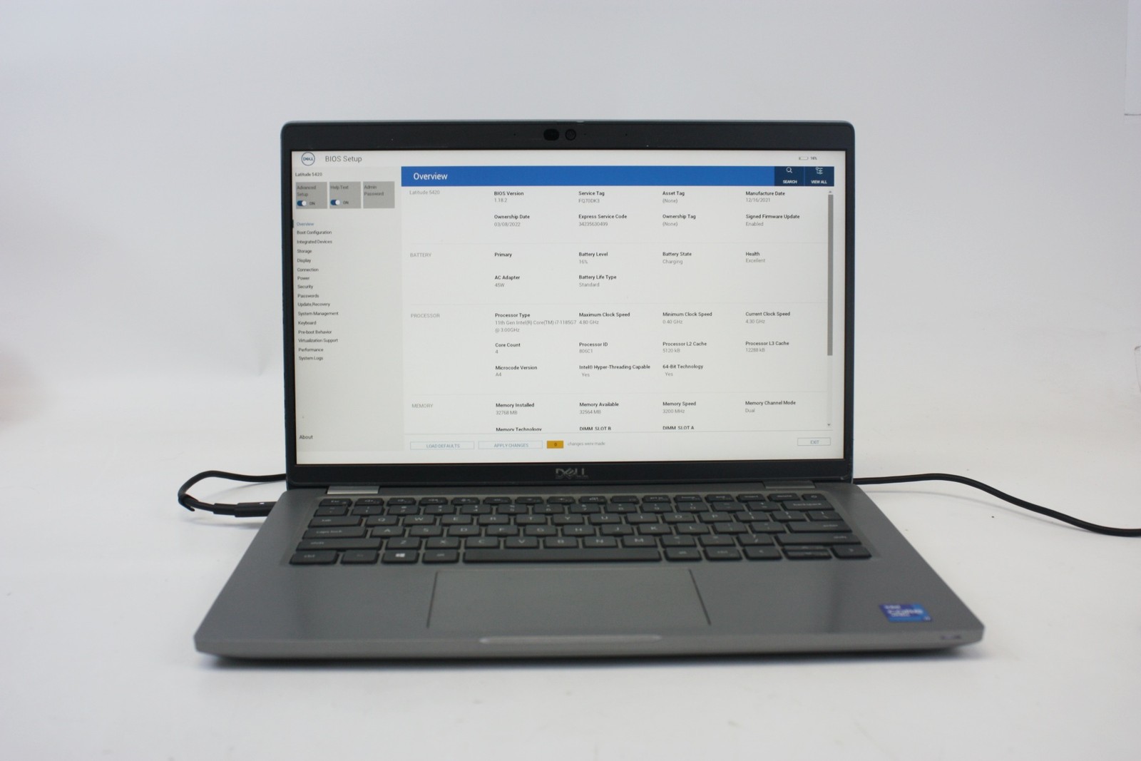 Dell Latitude 5420 Intel i7-1185G7 32GB RAM 14″ FHD Touchscreen