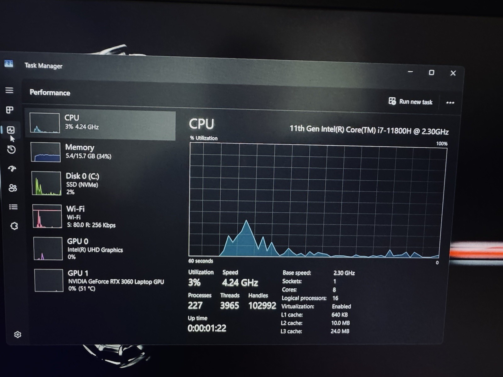 MSI CROSSHAIR 8-CORE RX3060 GAMING LAPTOP i7 11TH GEN.16GB RAM/1TB SSD.NICE👍