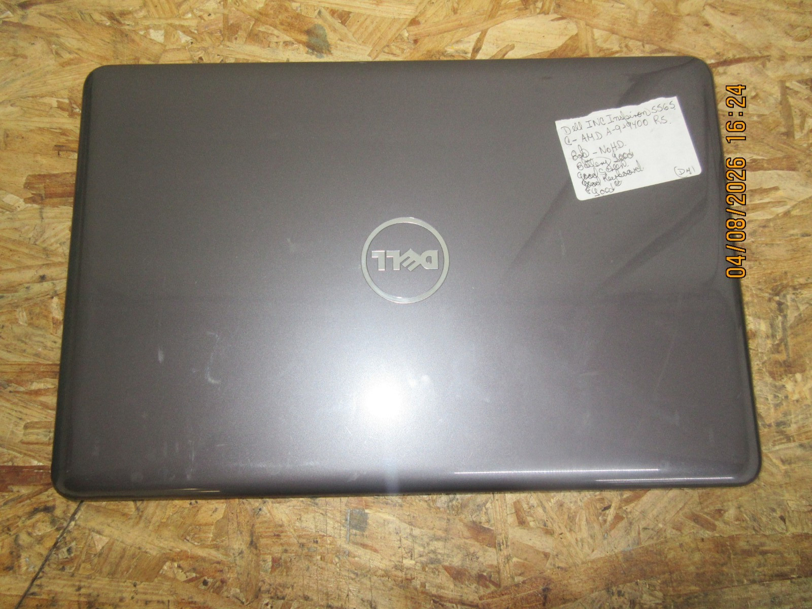 Dell Inspiron 15 5565 Laptop AMD A9-9400 RADEON R5 128GB SSD 8GB RAM Win11P.