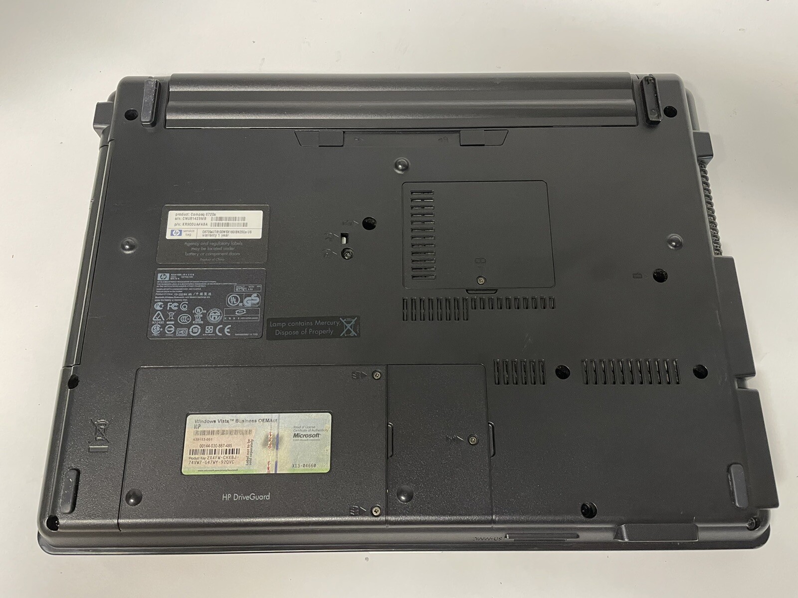 HP Compaq 6720S 15.4in. Untested Freeship Notebook Laptop