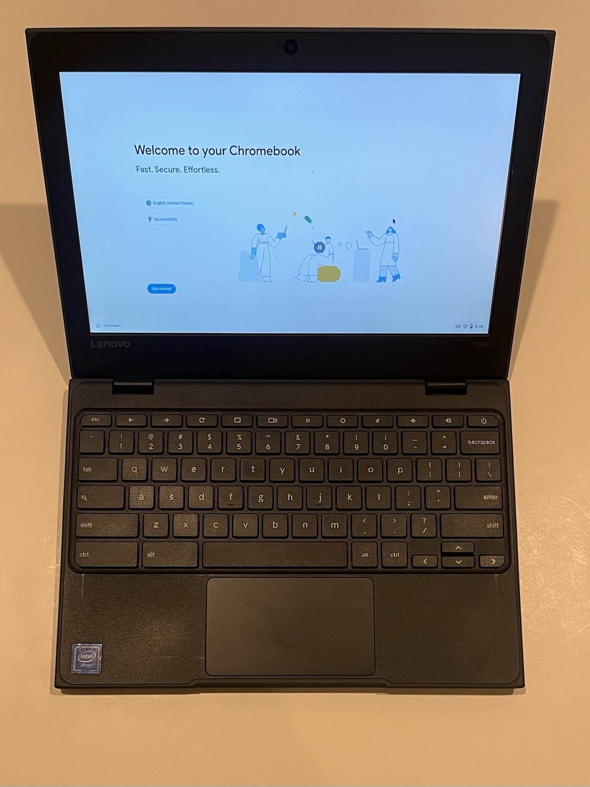 Lenovo Chromebook 100e 4GB RAM, 32GB SSD, Chrome OS with Charger