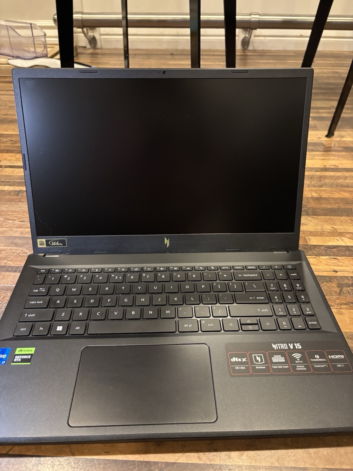 Acer V15 Gaming Laptop All Black 16GB RAM 512GB SSD i7 RTX 4060