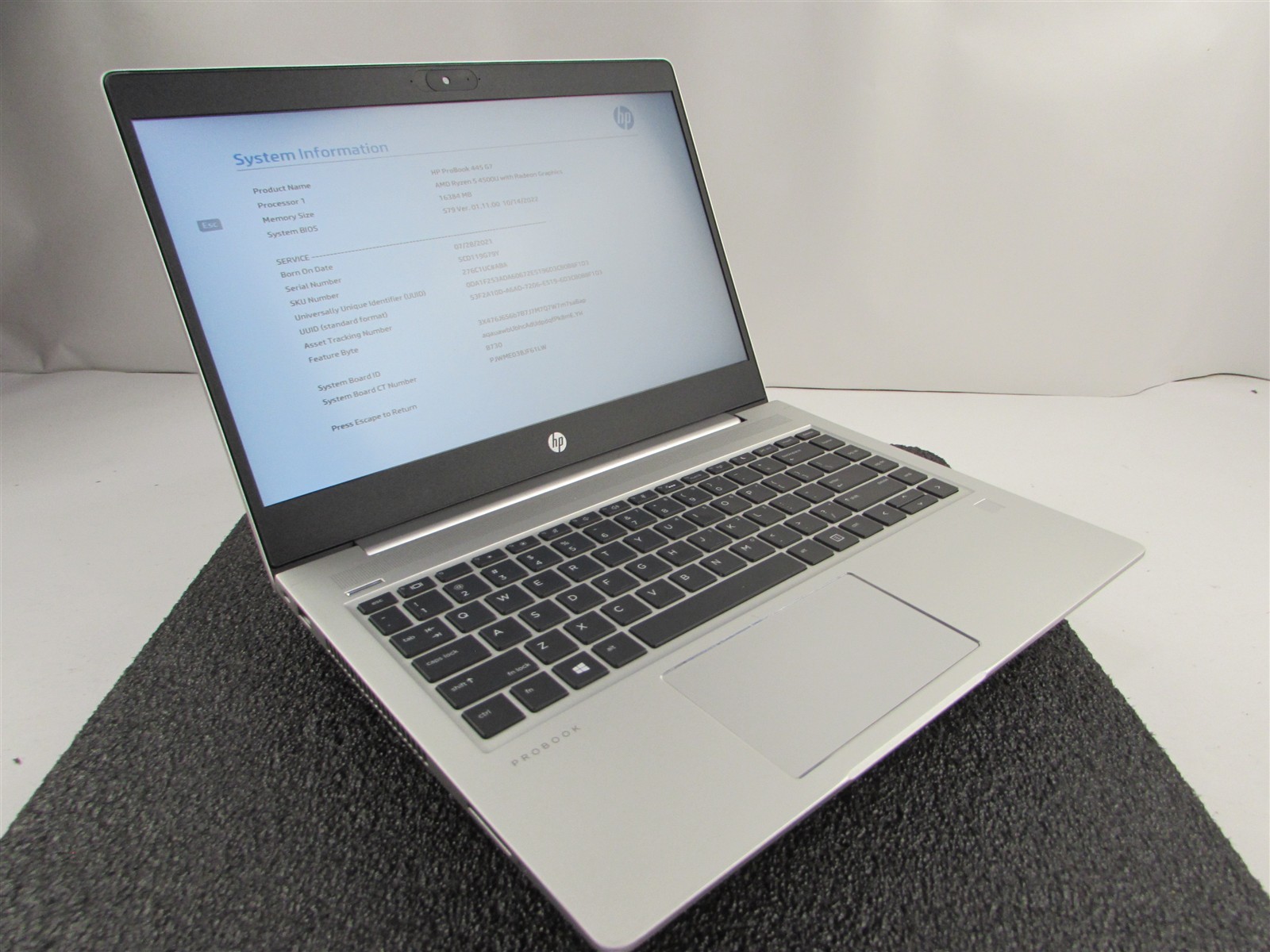 HP PROBOOK 445 (G7) 14″ FHD AMD RYZEN 5 4500U 512GB SSD 16GB RAM AMD GPU NO O.S