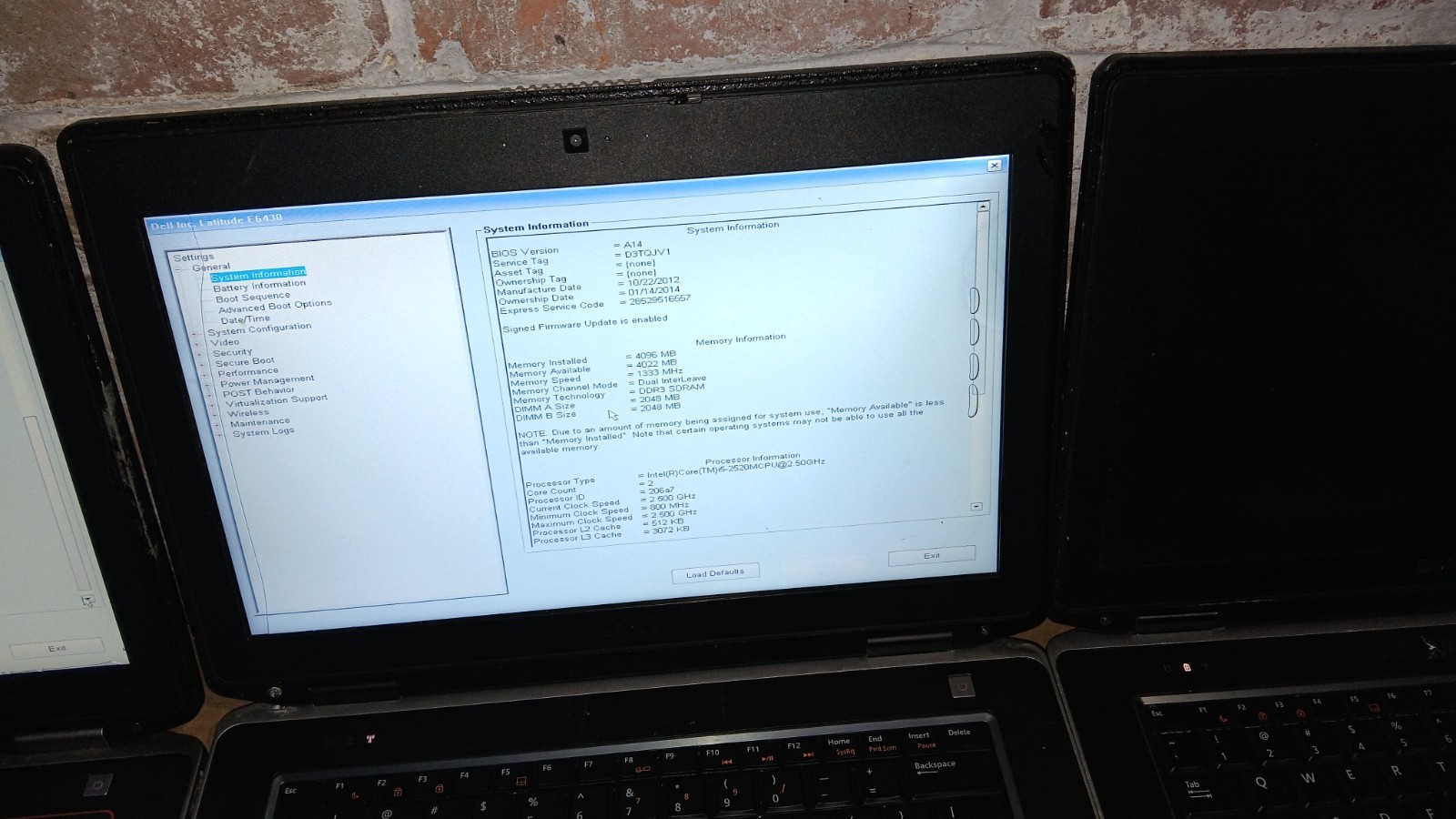 Lot of 3 Dell Latitude E6430 ATG E6420 Laptops Intel Core I5 CPU 14″ LCD Screen