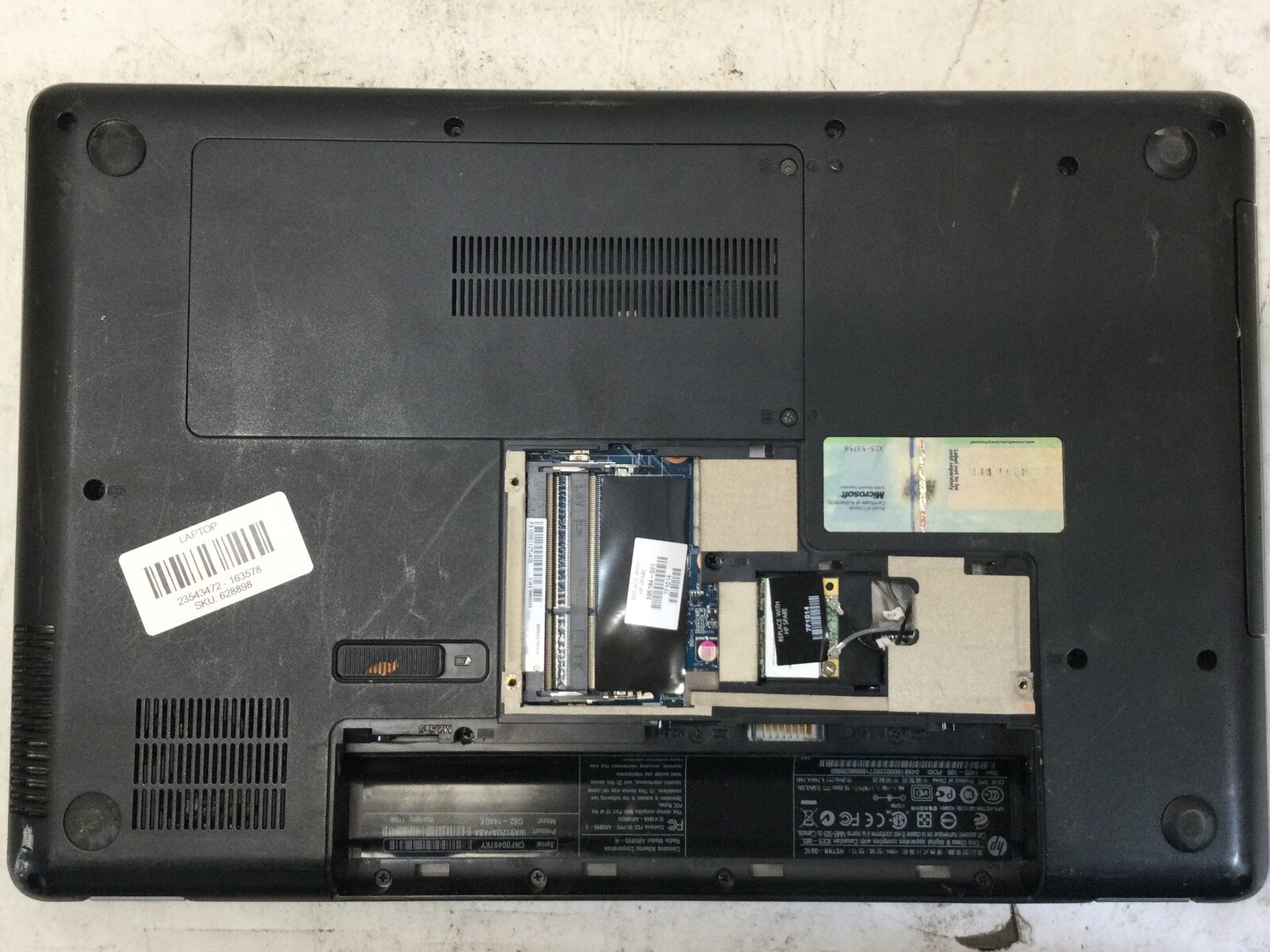 HP G62-a00 NOTEBOOK – INTEL CORE I3 – NO RAM – READ DESCRIPTION – BB !