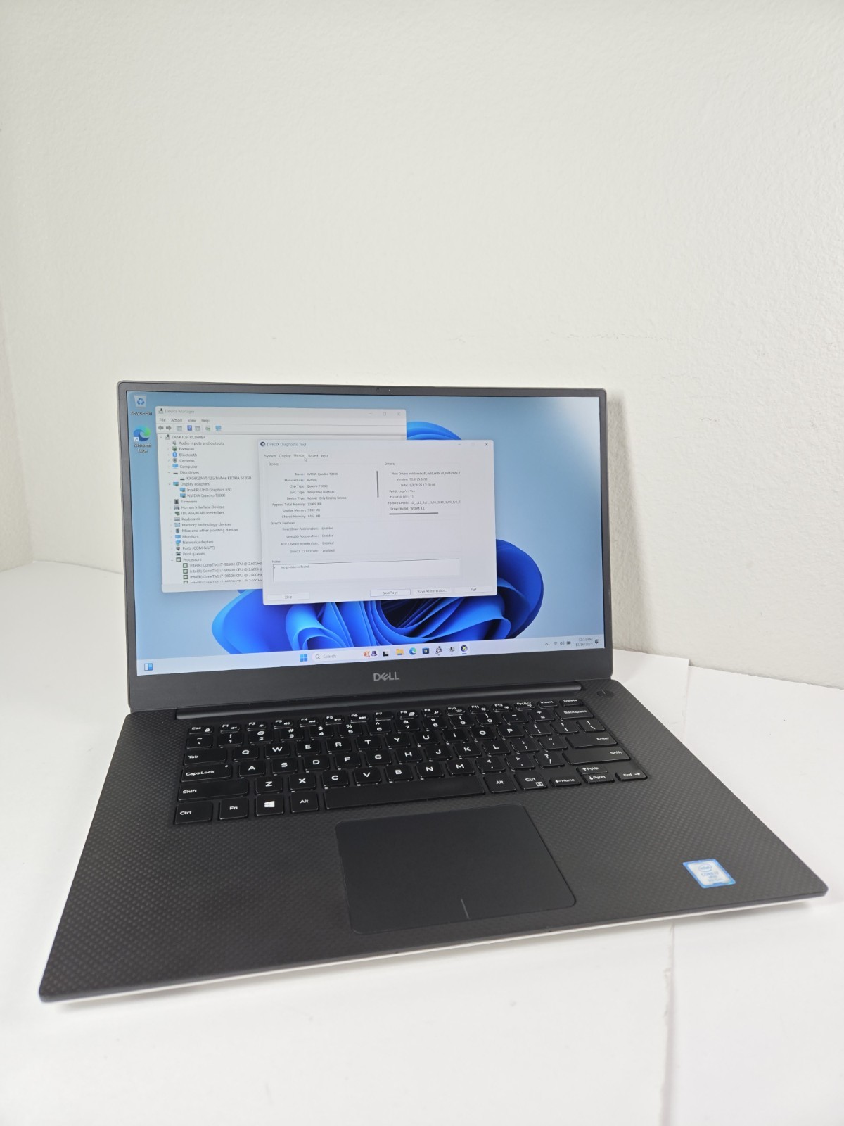 DELL Precision 5540 i7-9850H 2.6GHz 16Gb RAM 512Gb NVMe NVIDIA Quadro T2000