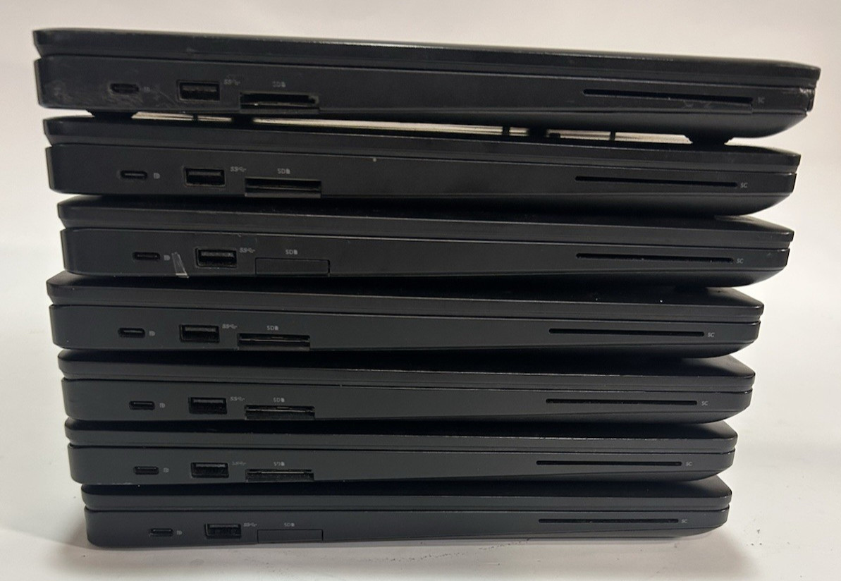 LOT OF 7 Dell Latitude 5580 & 5590 Laptops Intel i5-7300U – 8GB – 256GB – W11P