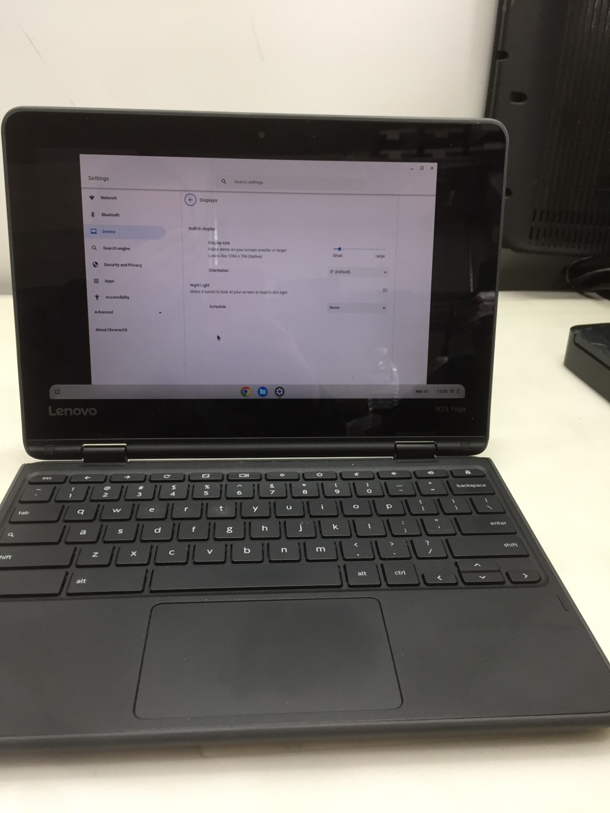 Lenovo N23 Yoga Touchscreen Chromebook 11.6″ 4GB 32gb SSD **See Description**