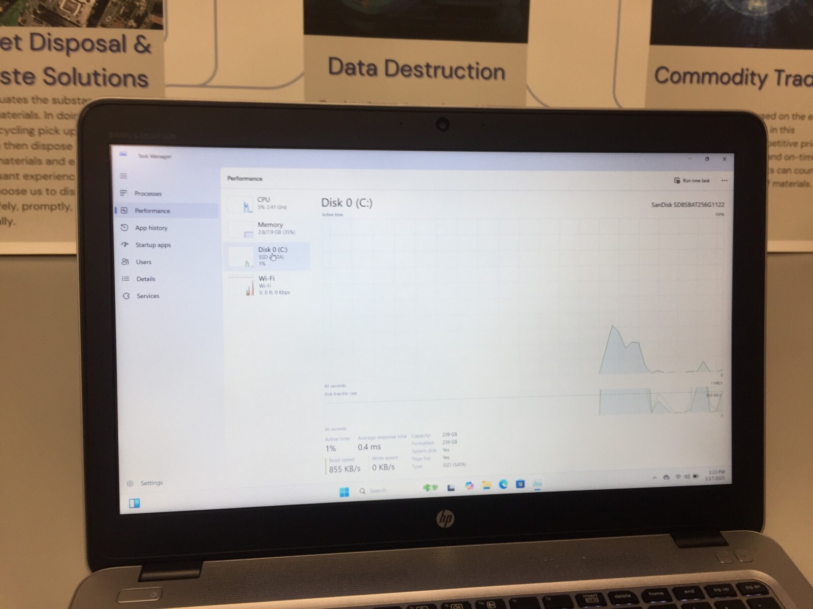 HP Elitebook 850 G3 15.6 Core i7 6th gen 2.60 GHz 8 GB RAM 256 GB SSD