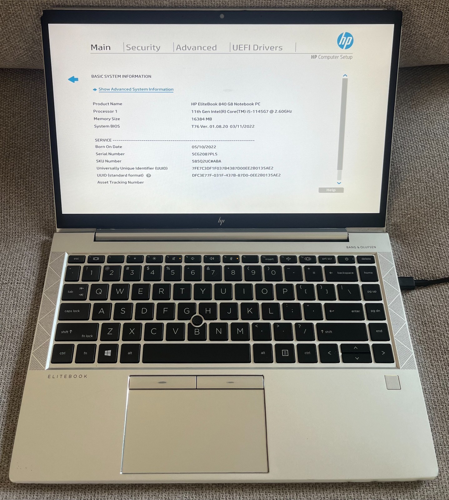 HP EliteBook 840 G8 Intel i5-1145G7 16GB RAM 256GB SSD w/ Damaged Corners