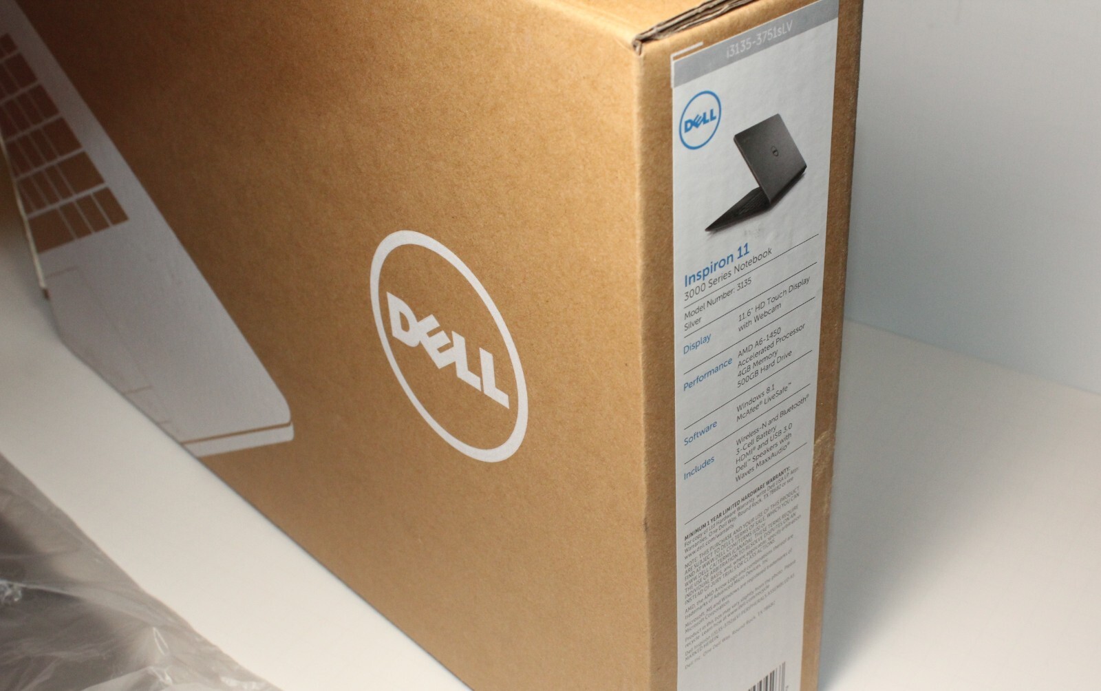 Dell Inspiron 11 – model 3135 touchscreen – AMD A6-1450 Radeon R5 – windows 10
