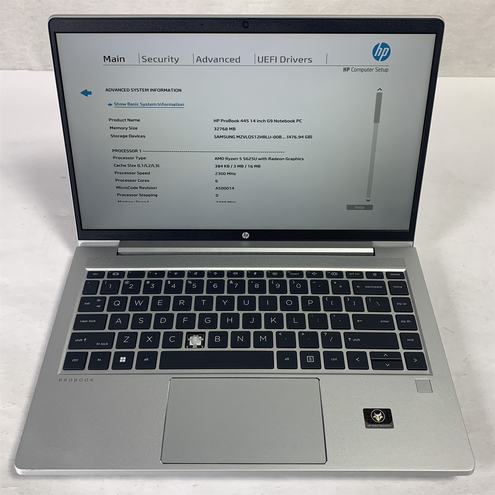 HP ProBook 445 G9 14″ Laptop Ryzen 5 5625U 2.3GHz 16GB 512GB NVMe SSD – Win11