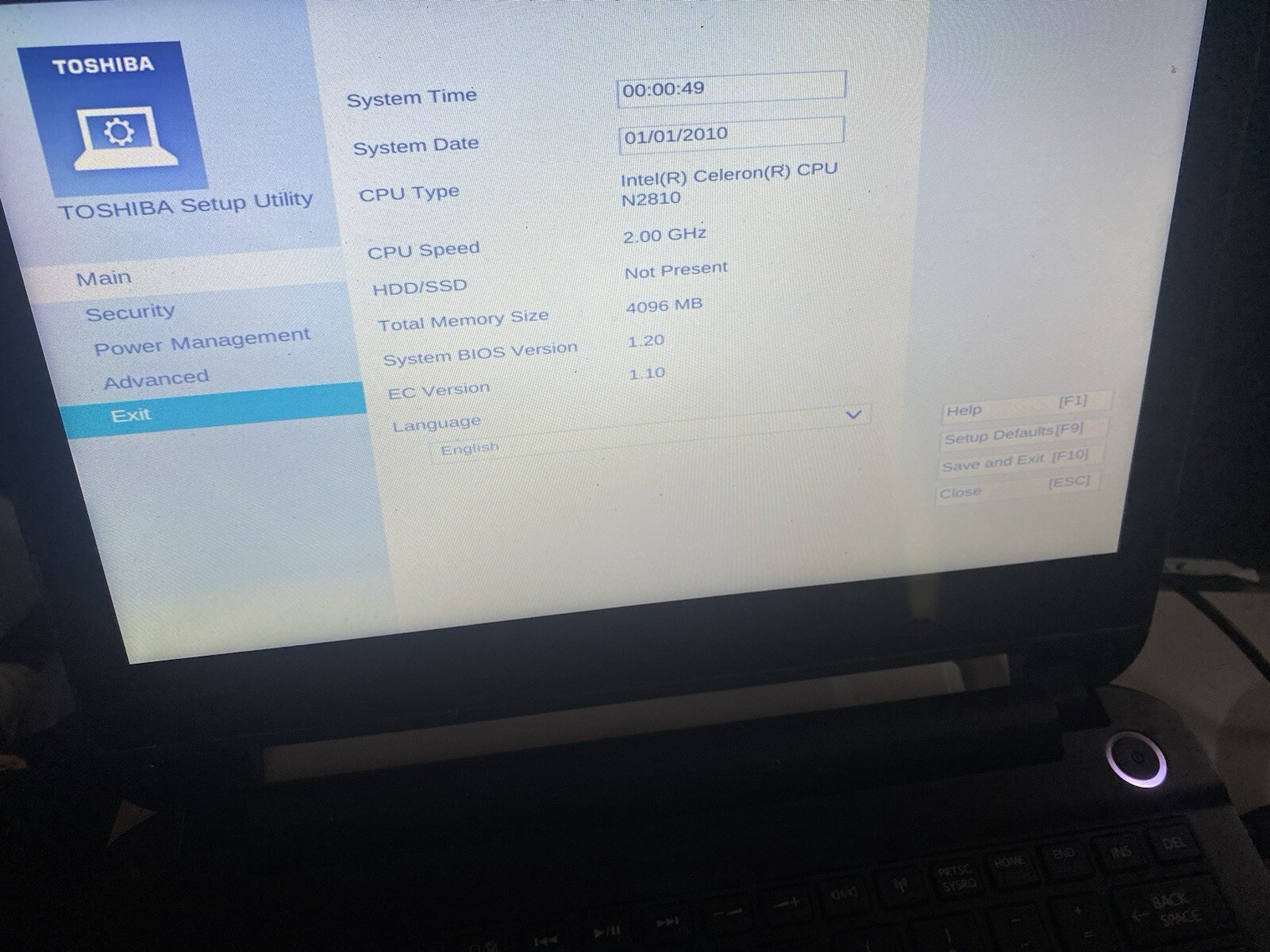 Toshiba Laptop Satelite NB15T-A1303 (No Hard Drive)