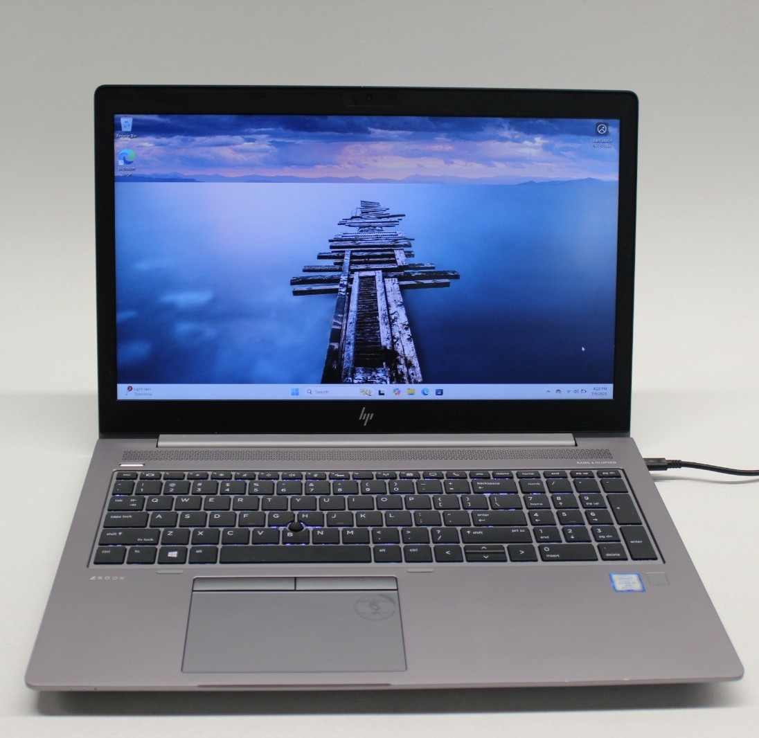 HP ZBook 15UG6 I7-8665U 256GB NvME 16GB DDR4 Win11Pro* -Needs Battery