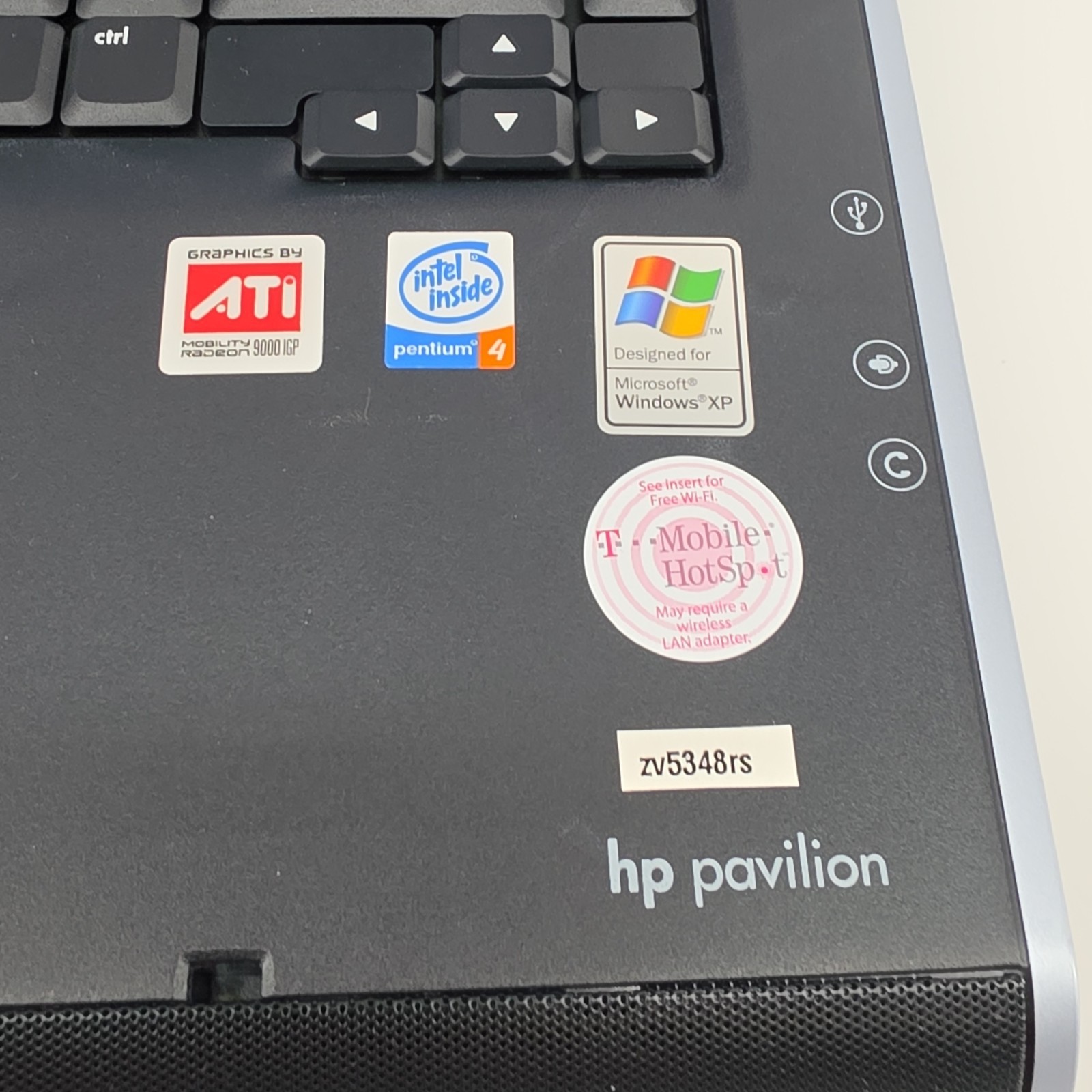 HP Pavillion ZV5000 Intel 4 Pentium Used No Power Cord REPAIR OR PARTS ONLY