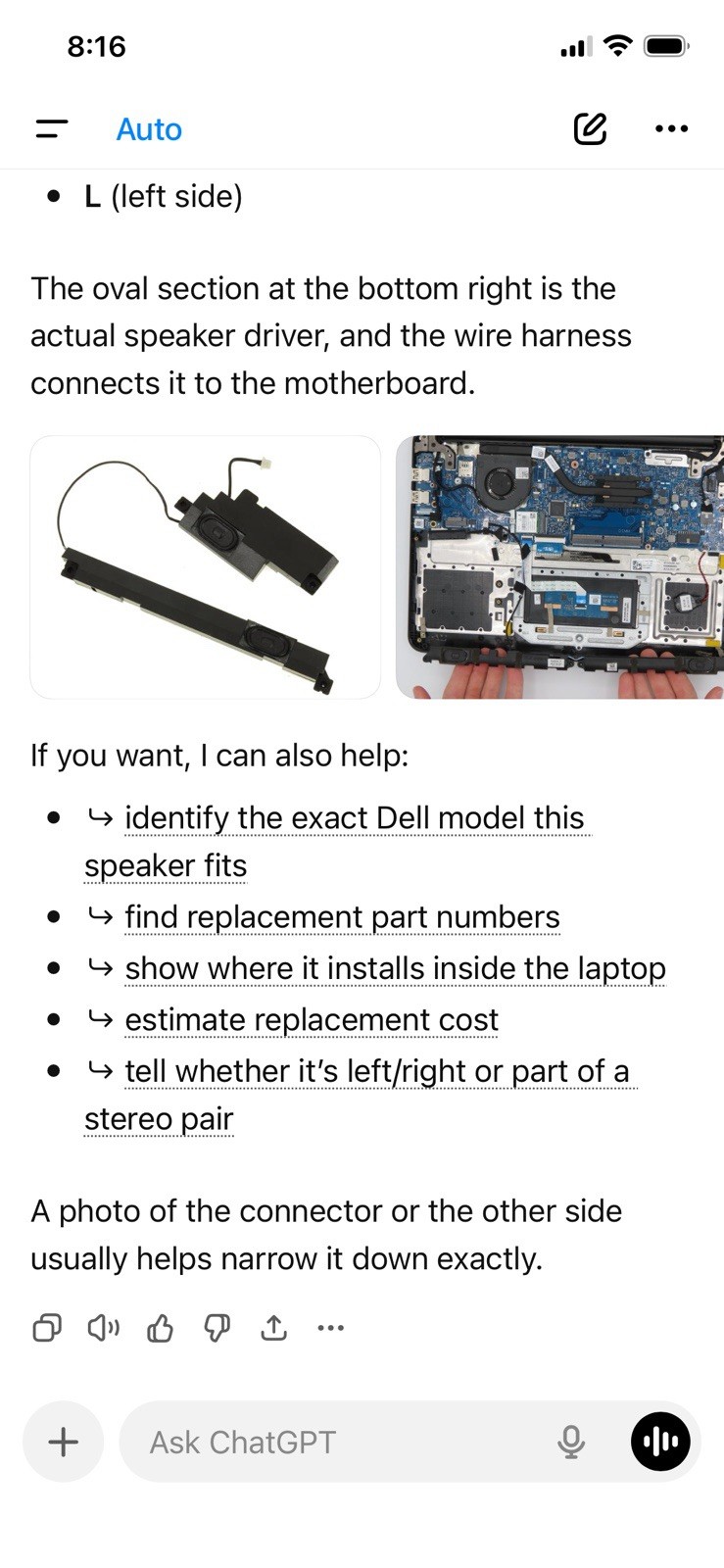 Dell Latitude P26T P26T003 3190 2 in 1 11.6″ Replacement – Int Speaker Module