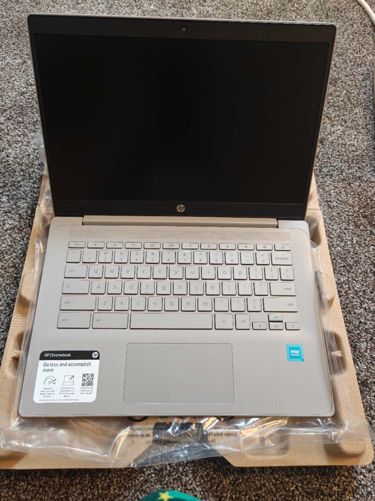 HP Chromebook 14a-ne1013dx 14 Inch HD Laptop 4GB 64GB Celeron Gray