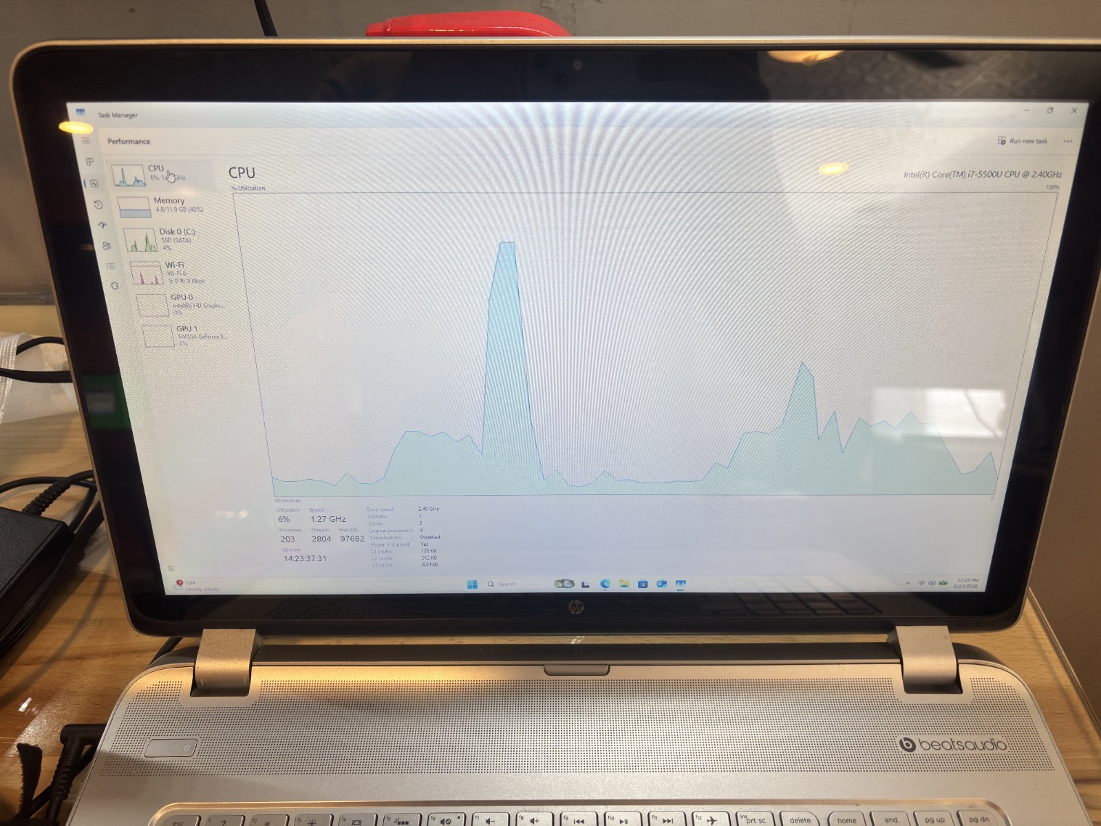 hp envy m7 i7 5600u 12gb ram and m840 descrete gpu
