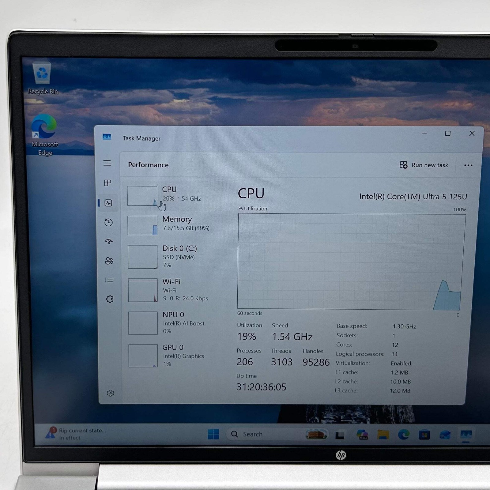 HP ProBook 440 G11 14″ Core Ultra 5 125U 1.3GHz 16GB RAM 256GB SSD