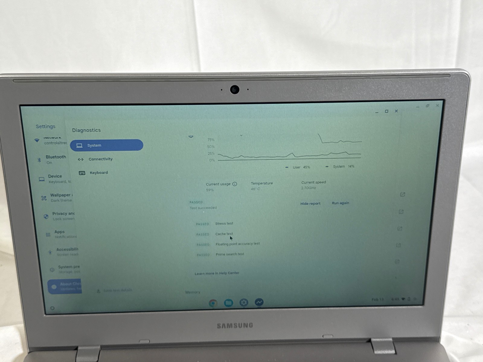 Samsung Chromebook 11.6″ XE310XBA Celeron N4020 4GB 32GB eMMC ChromeOS