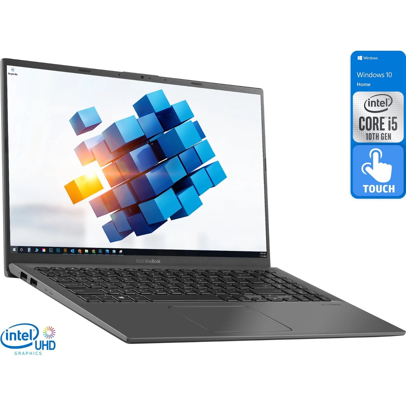 ASUS VivoBook 15.6″ FHD Touchscreen Laptop Intel i5-1035G1 20GB RAM 512GB WIN10H