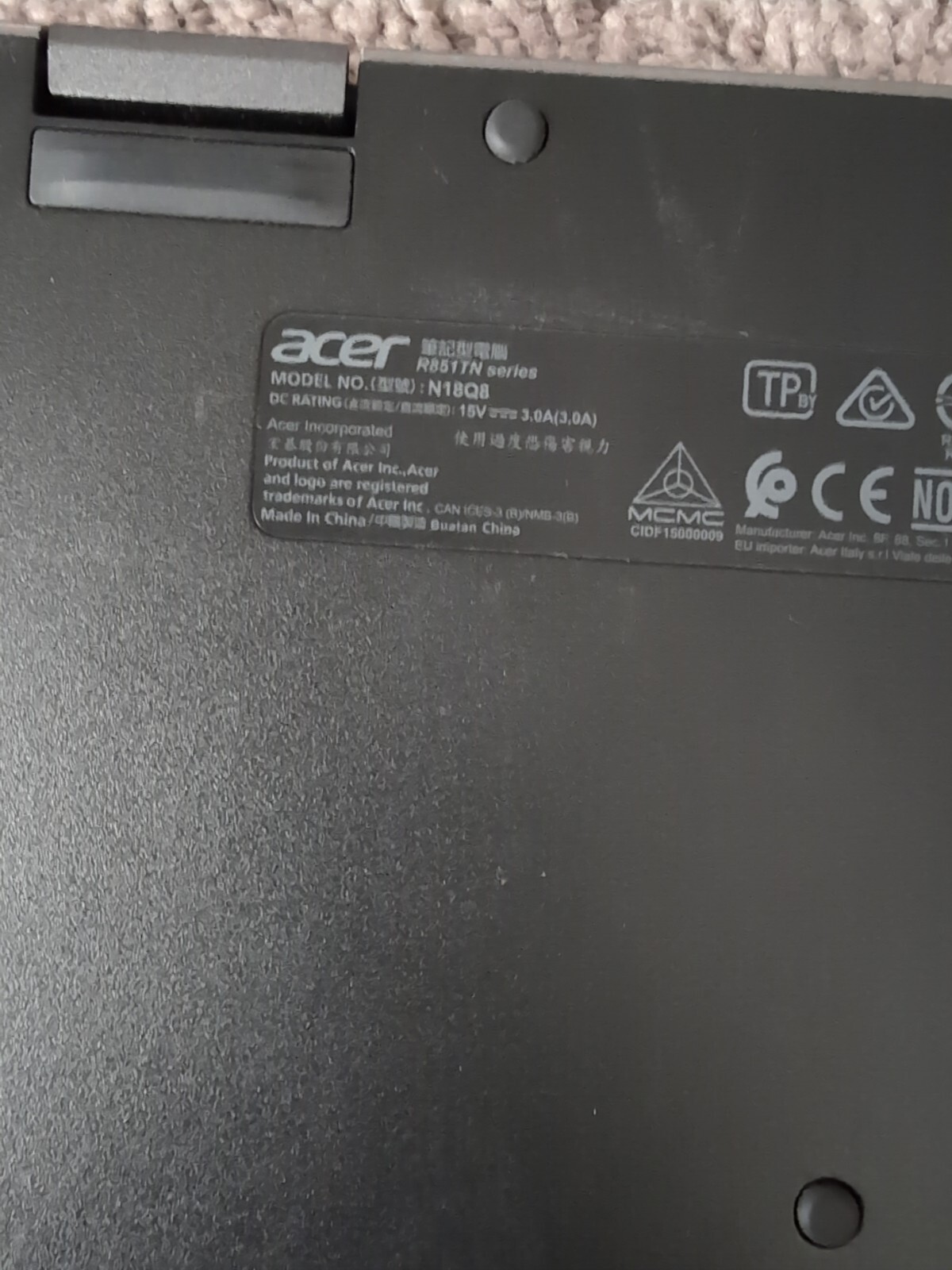 Acer Chromebook Spin N18Q8 R851TN-C3ET 12″ Touchscreen Convertible 2 in 1