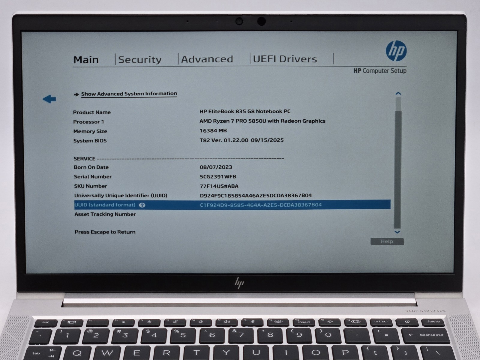 HP EliteBook 835 G8 13″ FHD Touch RYZEN 7 PRO 5850U 512GB SSD 16GB W11P Backlit