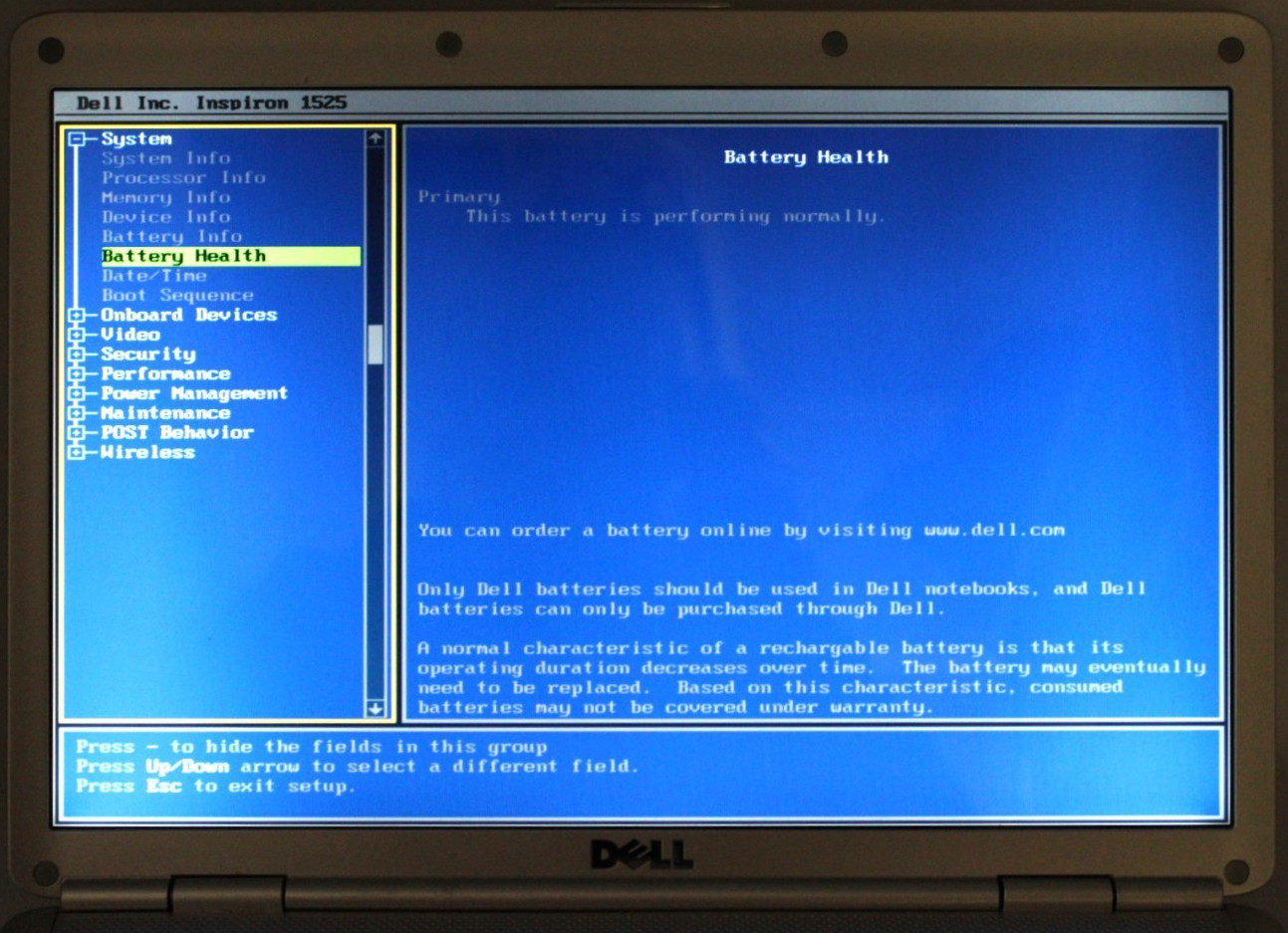 Dell Inspiron 1525 2Duo-T2390@1.86GHz 4GB DDR2 NO STORAGE OR OS *USED/TESTED*