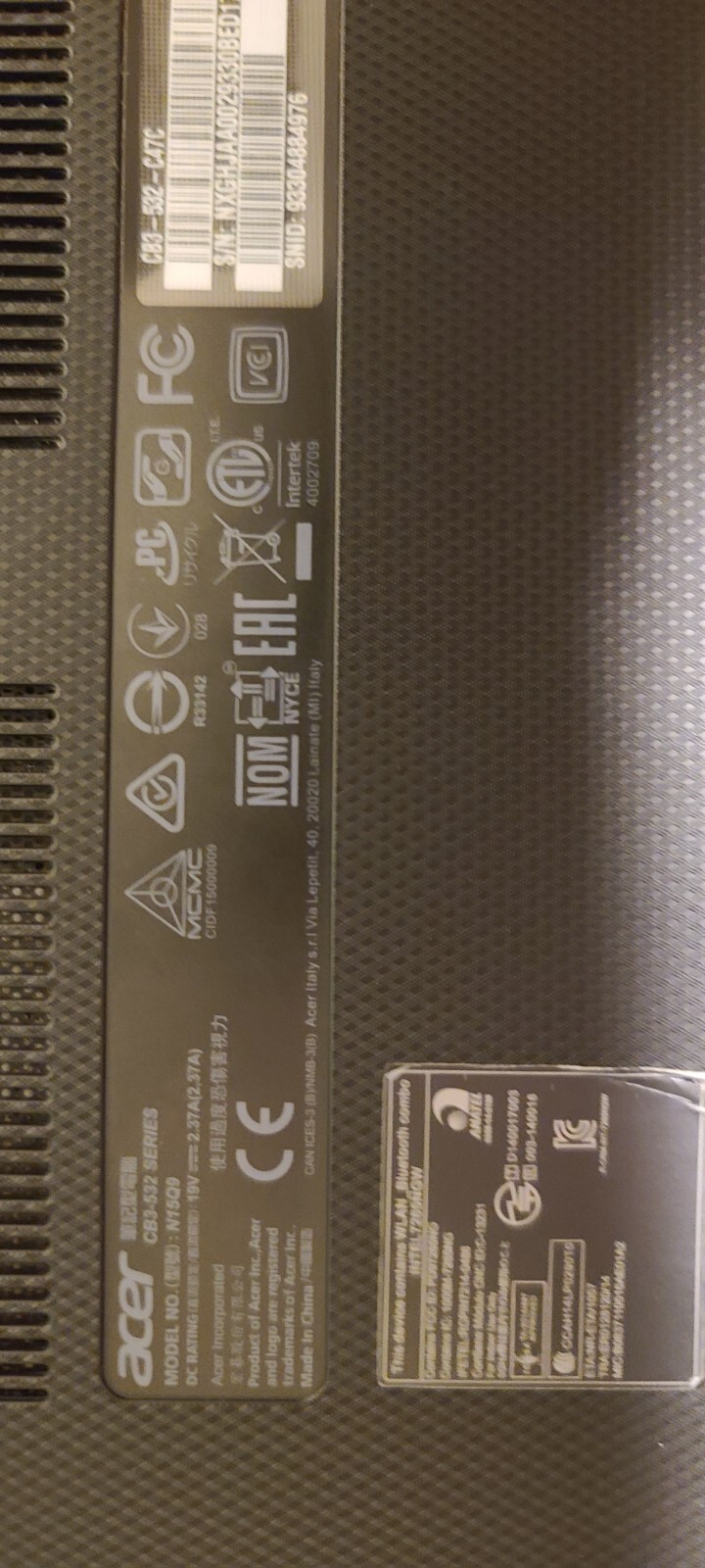 Acer Chromebook 15 CB3-532
