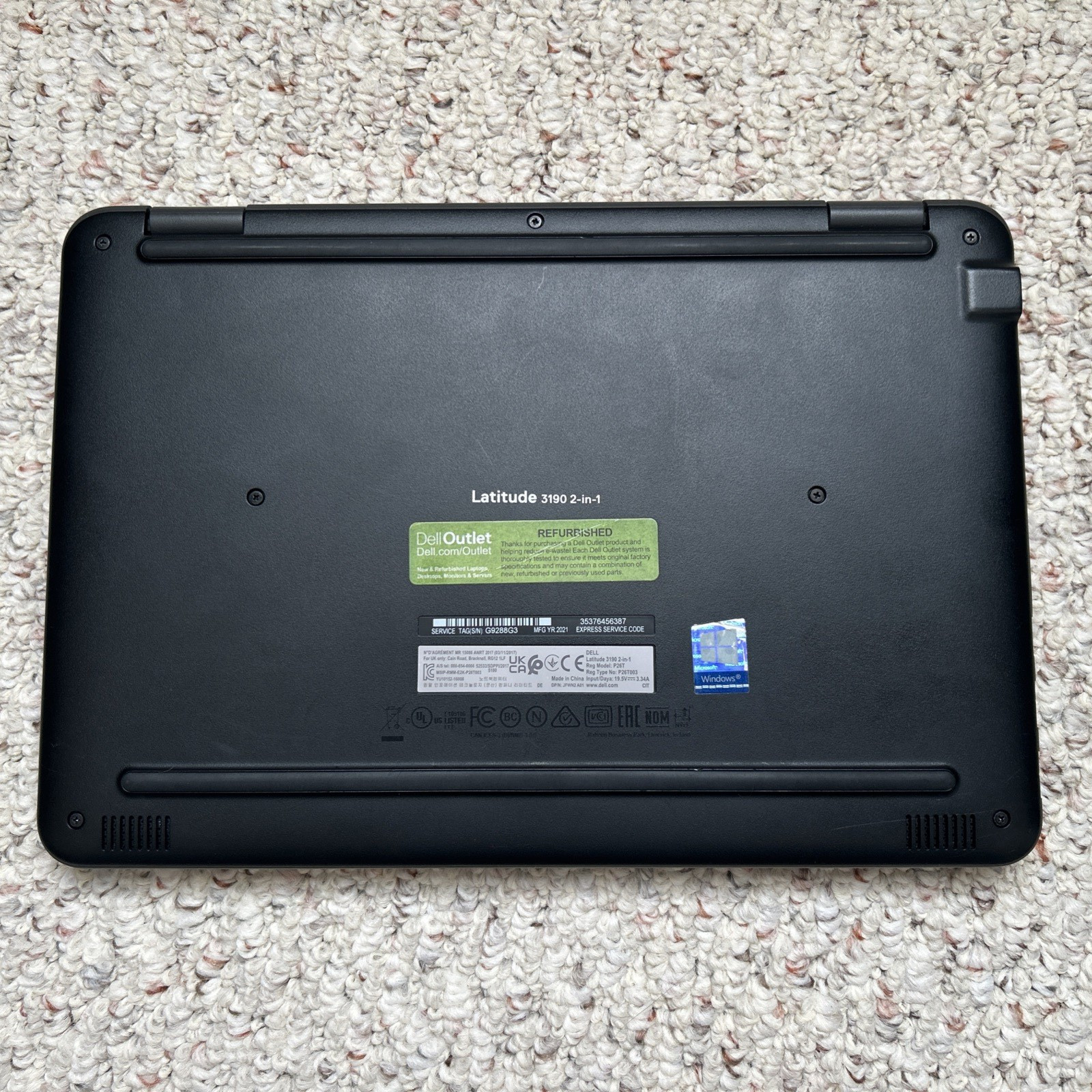 Dell Latitude 3190 Touch Laptop 11.6″ Intel Pentium 8GB RAM 256GB SSD Windows 11
