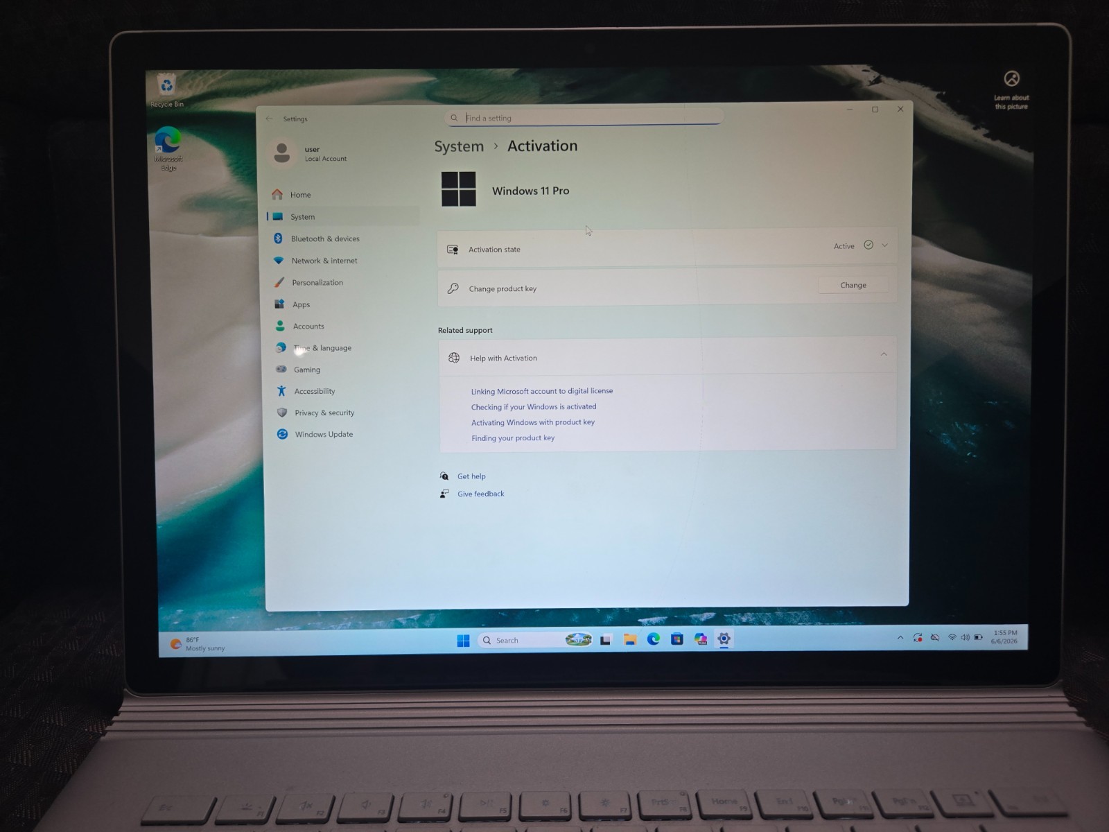 Microsoft Surface Book 3 15″ (256GB SSD, Intel i7-1065G7 GTX 1660 Ti 16GB RAM)
