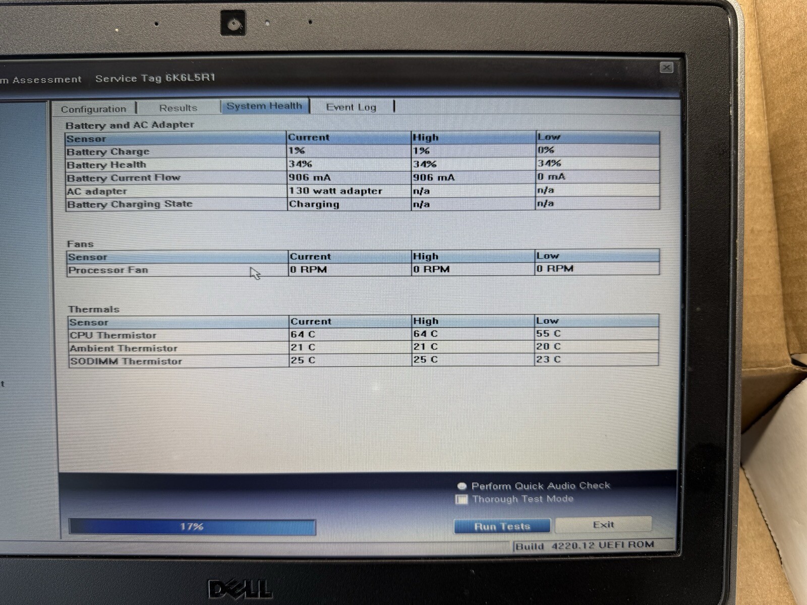 Dell Latitude E6320 13.3″, Core i7-2620M, 2.7GHz, 4GB, No Drive, Dock, W10 Pro