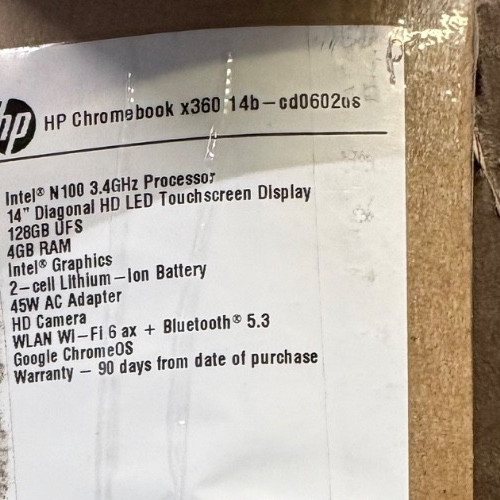 HP Chromebook x360 14b-cd0602ds – Sky Blue *Read Description*