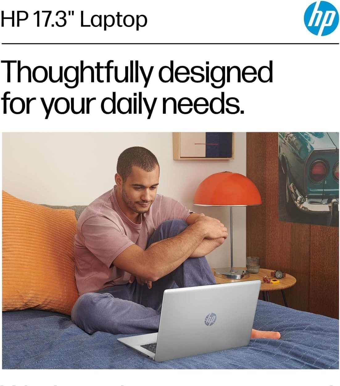 HP 17.3 ” Laptop for Business AMD Ryzen 5 7430U Up to 64GB RAM 2TB SSD Win11P