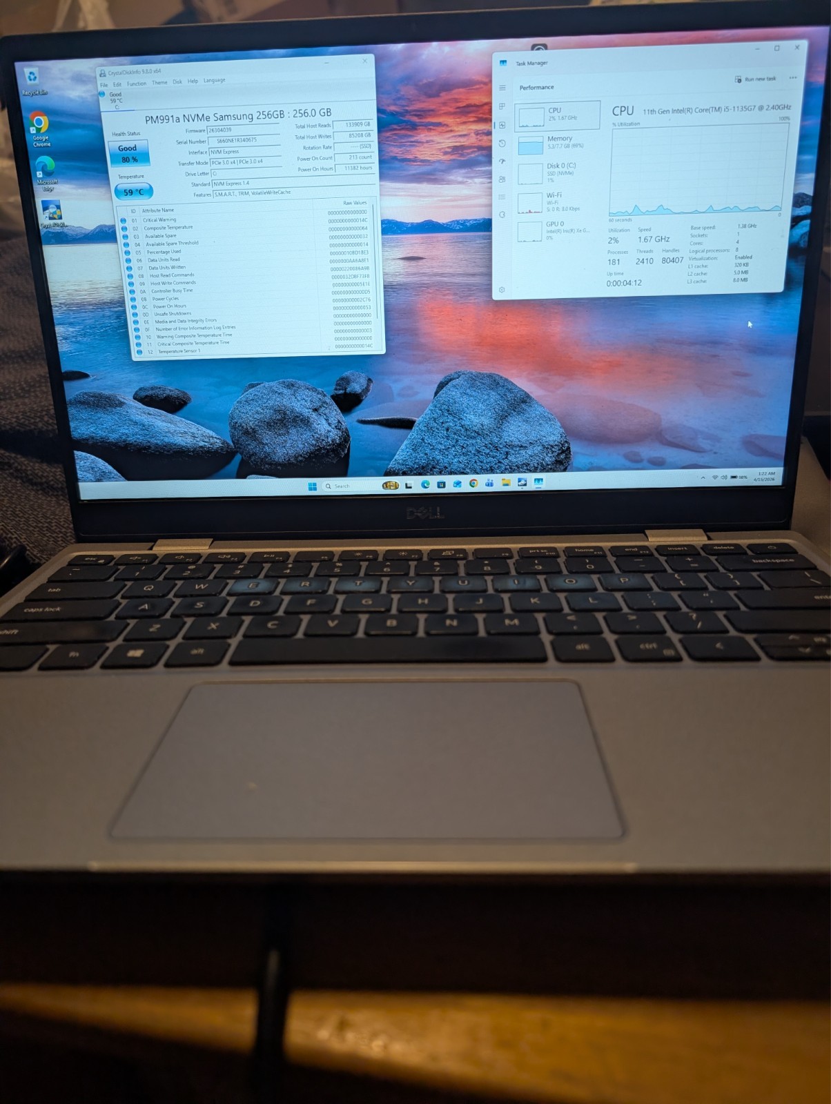 Dell Latitude 3320 13.3″ Core i5-1135G7 2.4GHz CPU 8GB RAM 256GB SSD W11 Laptop