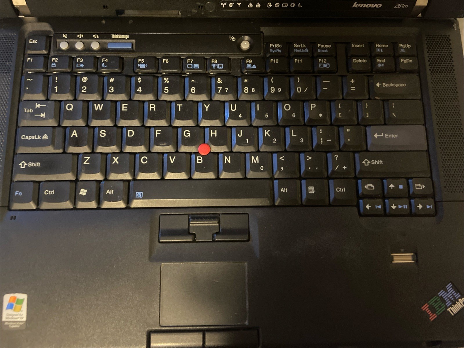 IBM Lenovo ThinkPad Z61m Titanium Lid 4GB RAM WORKING