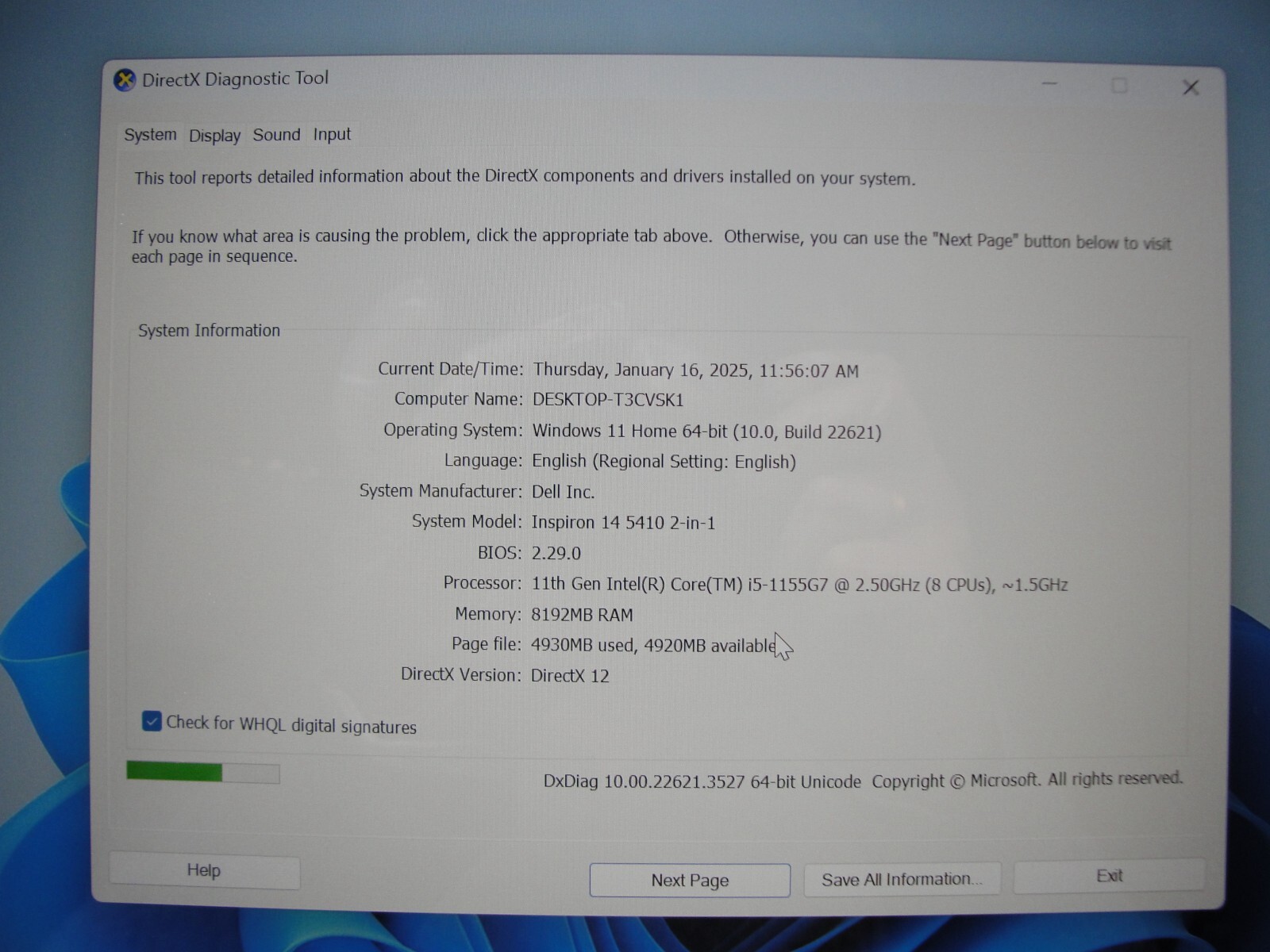 Dell Inspiron 14” 5410 2n1 FHD Intel Core i5-1155G7 2.5GHz 8GB 512GB SSD Charger