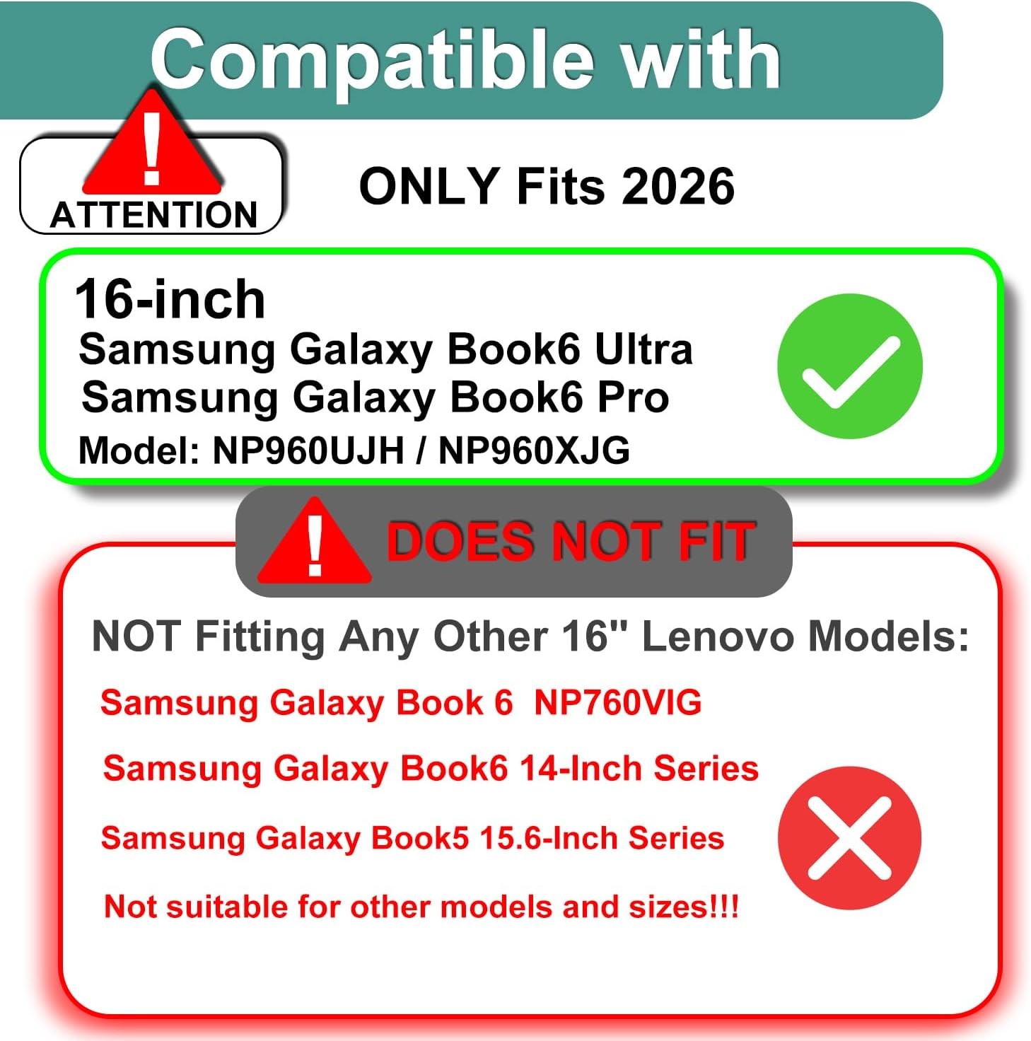 Tempered Glass Screen Protector for 2026 New Samsung Galaxy Book6 Ultra & Pro 16