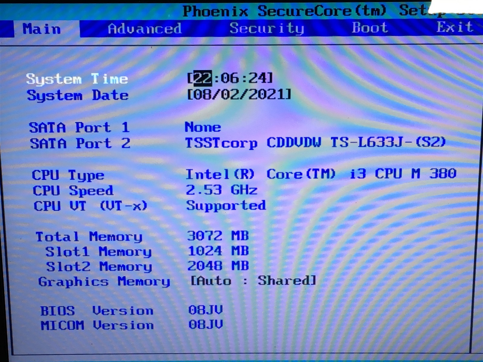 Samsung R540 Laptop i3 M380 2.53GHz 3GB Ram 15″ LCD No HDD