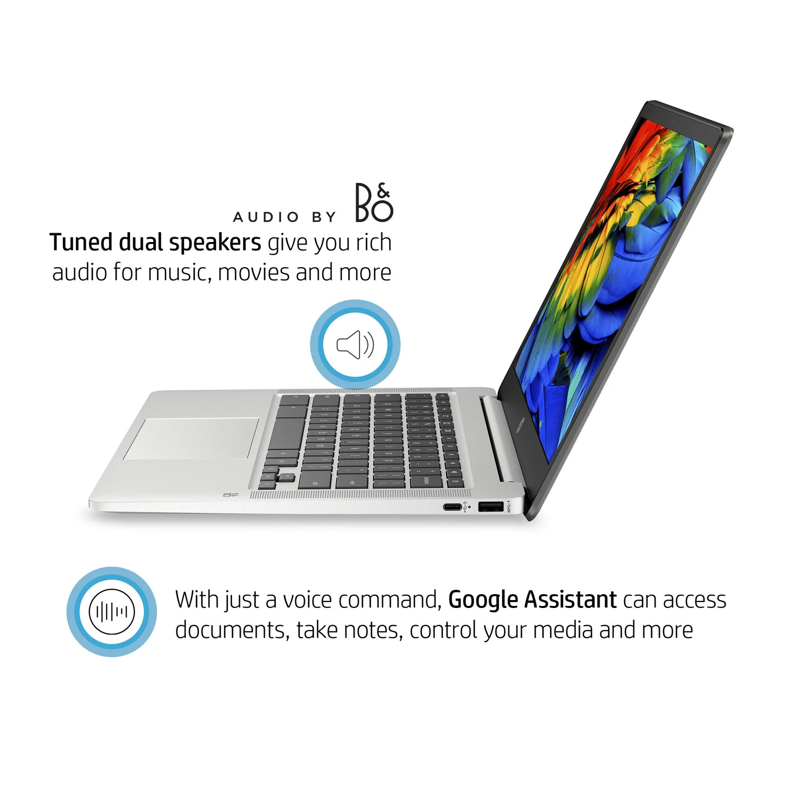 HP 14″ Chromebook Intel Pentium N5000 – 4GB – 64GB – Silver – 14A-NA0131WM