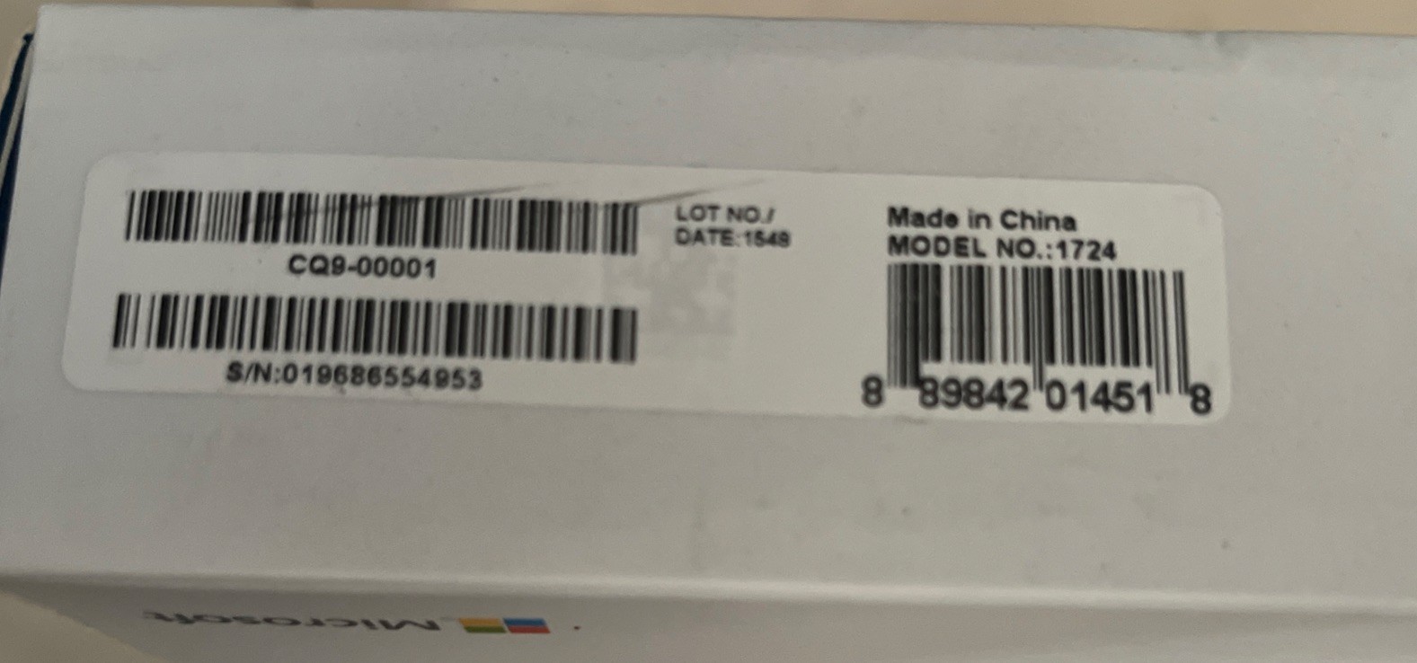 Microsoft Surface Pro 4 “Empty Box Only Preowned Great Shape A.Empty Box