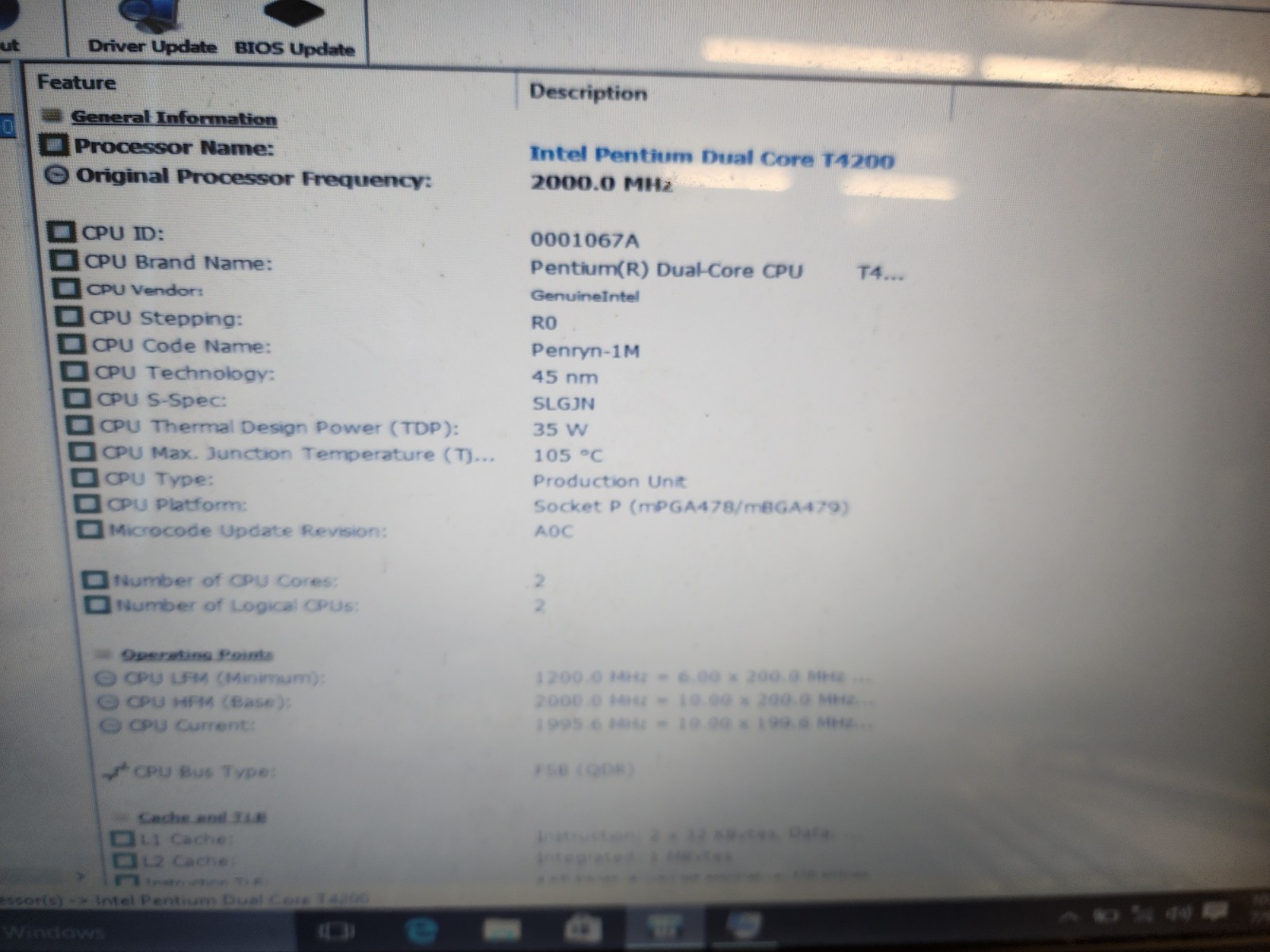 HP G60-235DX Intel Pentium Dual-Core T4200 2GHz 3 GB 320gb HDD READ