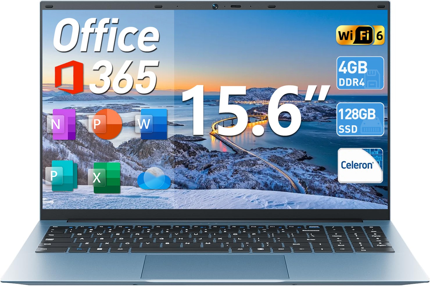 2025 SGIN 15.6″/18.5″ 180° Laptop Intel N5095A WIFI6 2.9GHz, Extra-large Storage