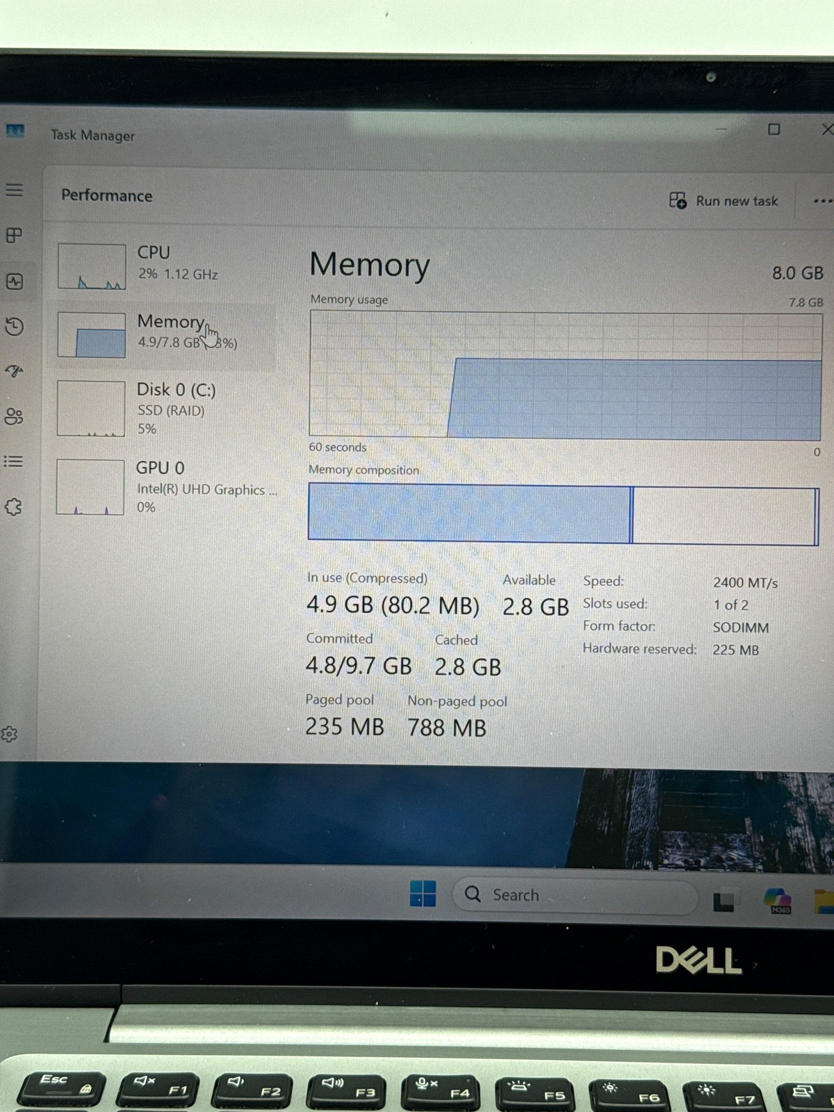 Dell Latitude 7400 Laptop 8GB RAM 256GB SSD Intel Core i5-8365U Used