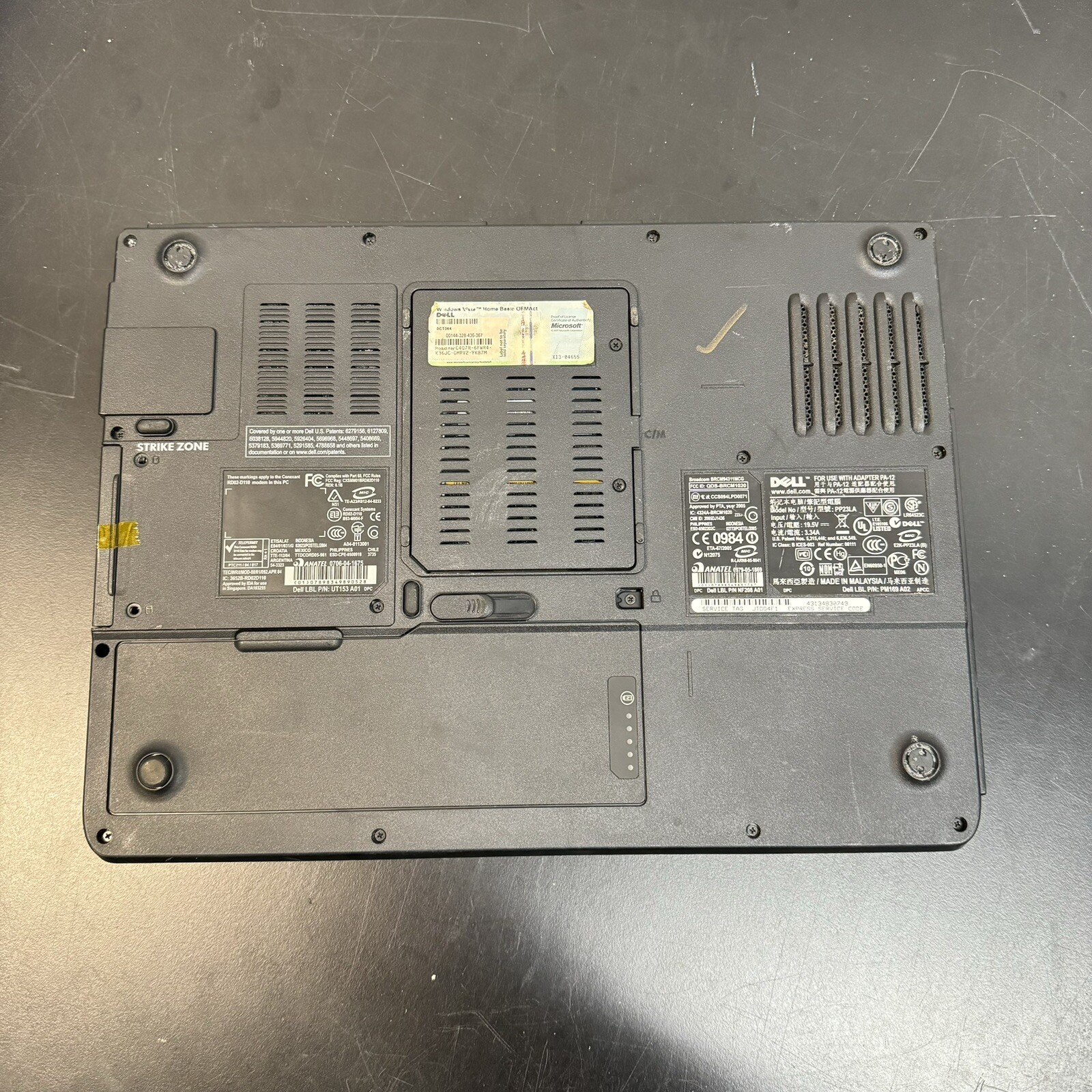 Dell Inspiron 1501 15.3″ Laptop AMD Anthlon X2, 1GB RAM, 0GB HDD