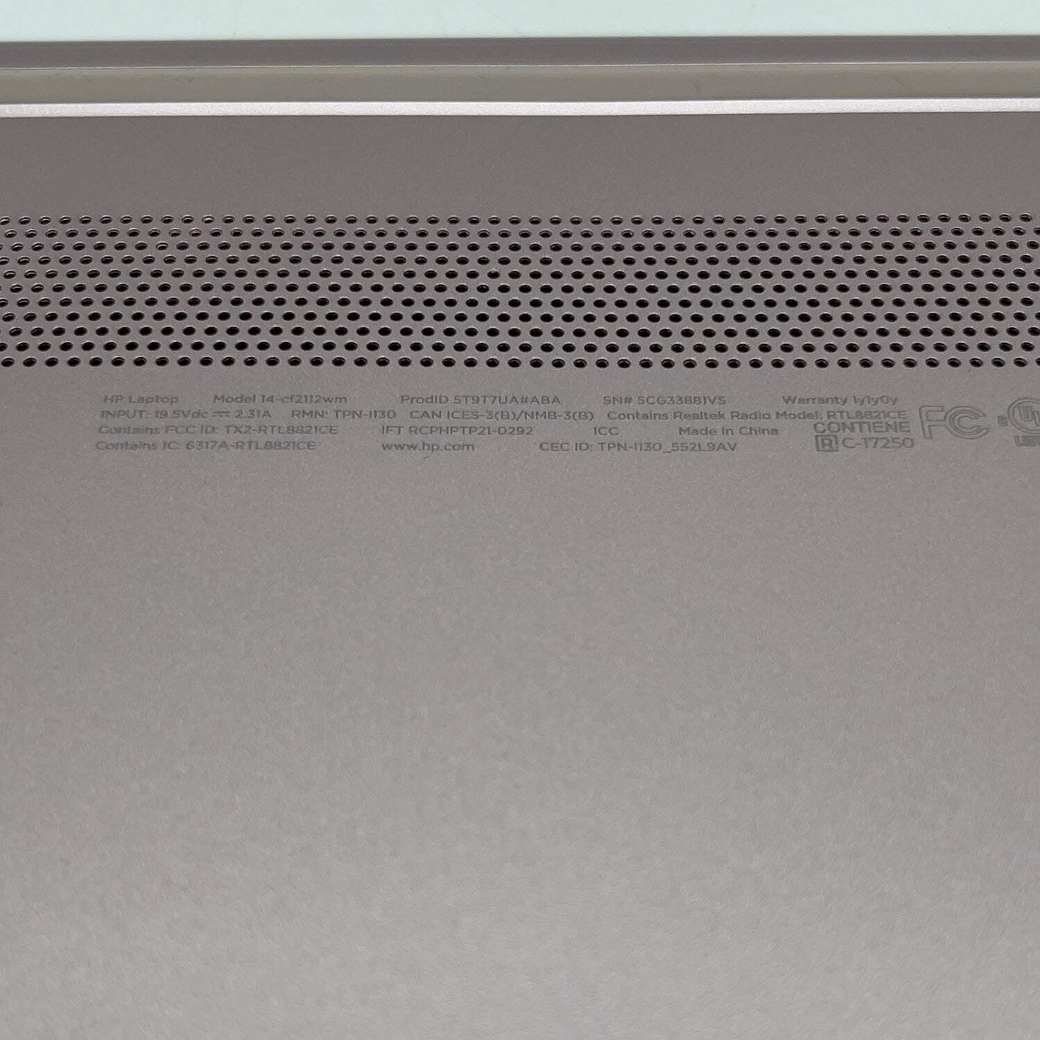 HP Laptop 14-cf2112wm 14″ Celeron N4120 1.1GHz 4GB RAM 64GB SSD