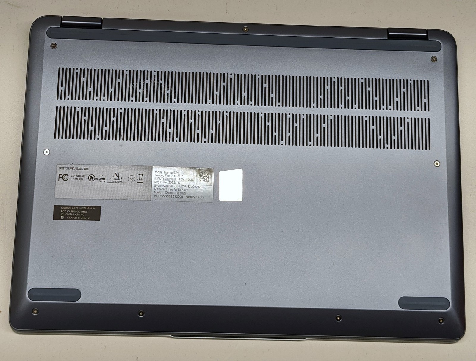 LENOVO FLEX 7 14IAU7 14.7in LAPTOP i5-1235U 8GB 512GB