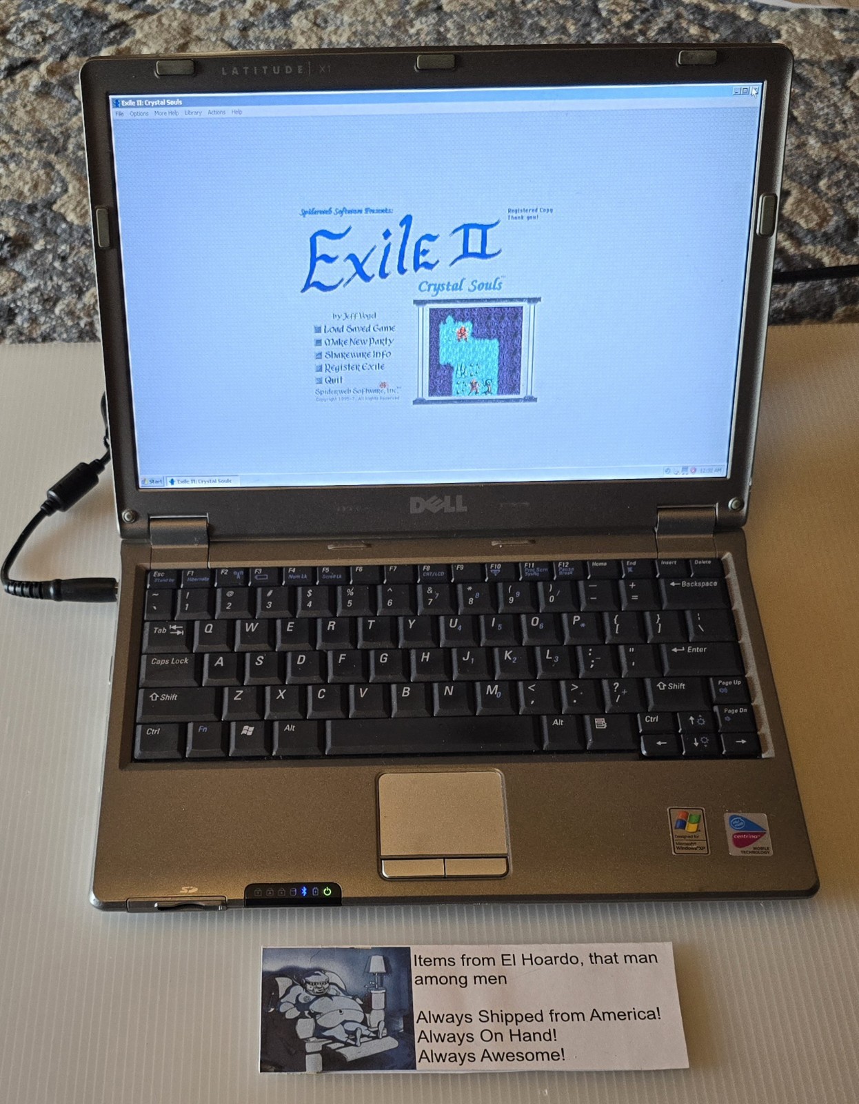 Dell Latitude X1 1.1Ghz Pentium M 1.25GB Ram 30GB HDD Windows XP Pro 32 Bit